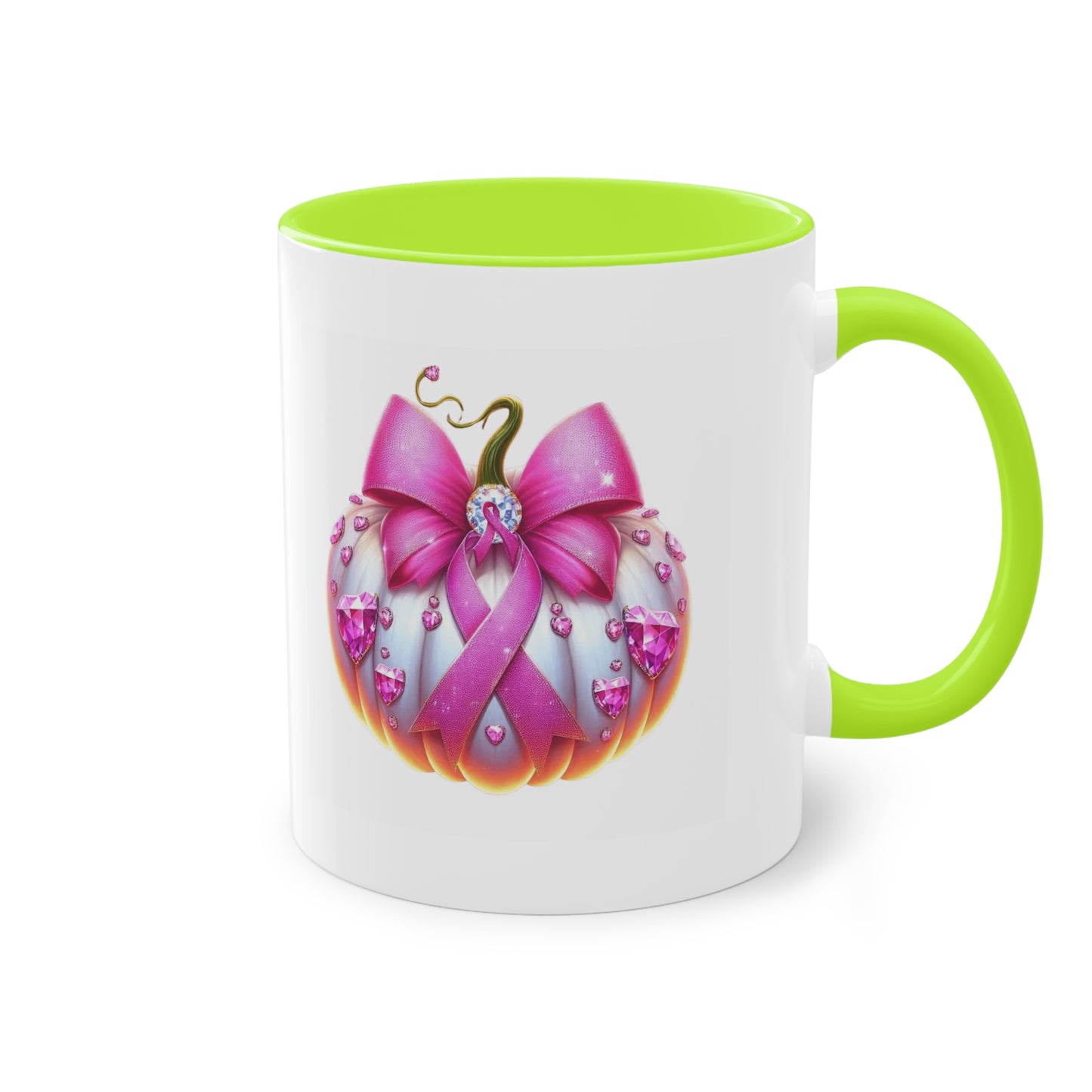 Vibrant Two-Tone Coffee Mug with Floral Design - Perfect Gift for Nature Lovers