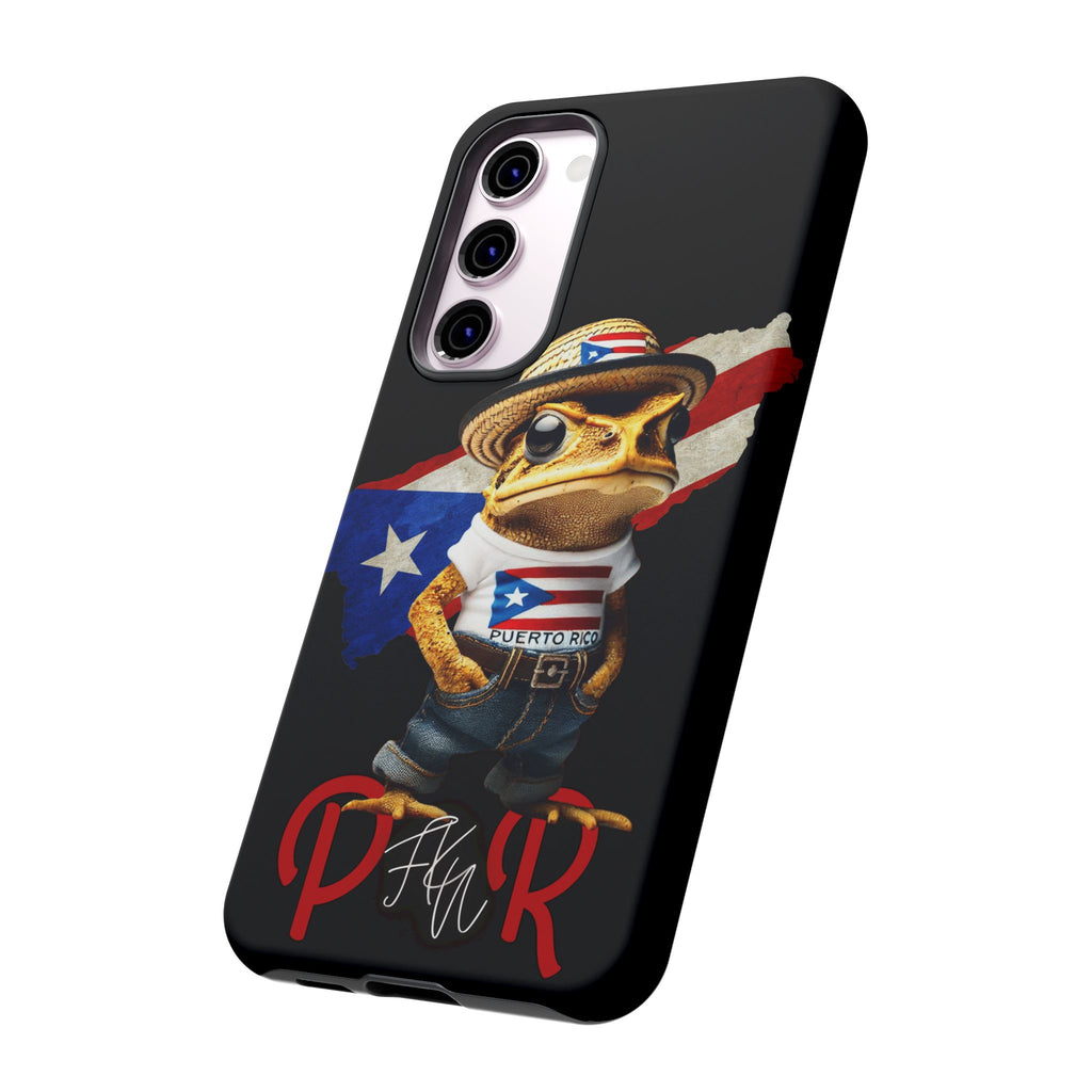 Puerto Rican Frog Tough Phone Case  Puerto Rico Flag Patriotic Protective Case