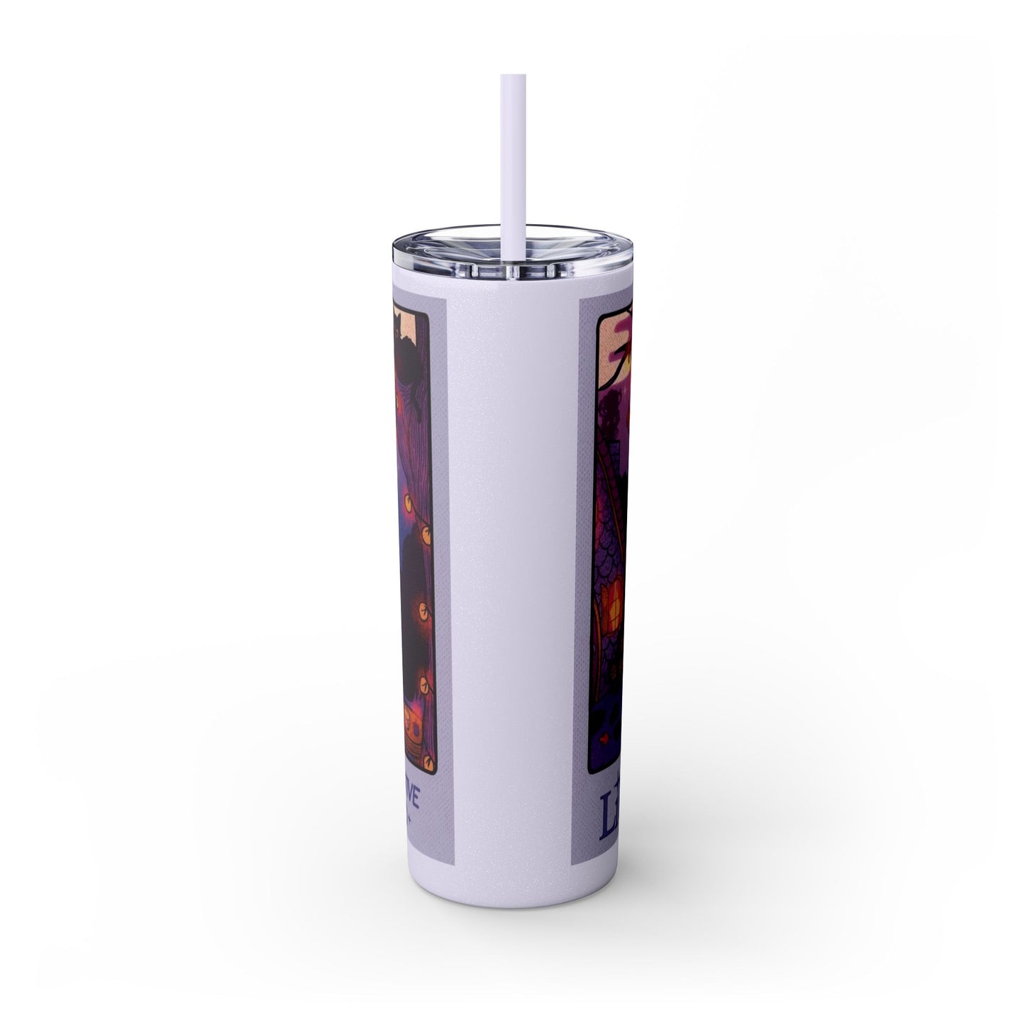 🎁 Spooky season gifts Enchanting Libra Skinny Tumbler with Straw | 20oz | Perfect for Halloween, Witchy Vibes, Astrology Lovers, Gift Idea, Custom Beverage Holder