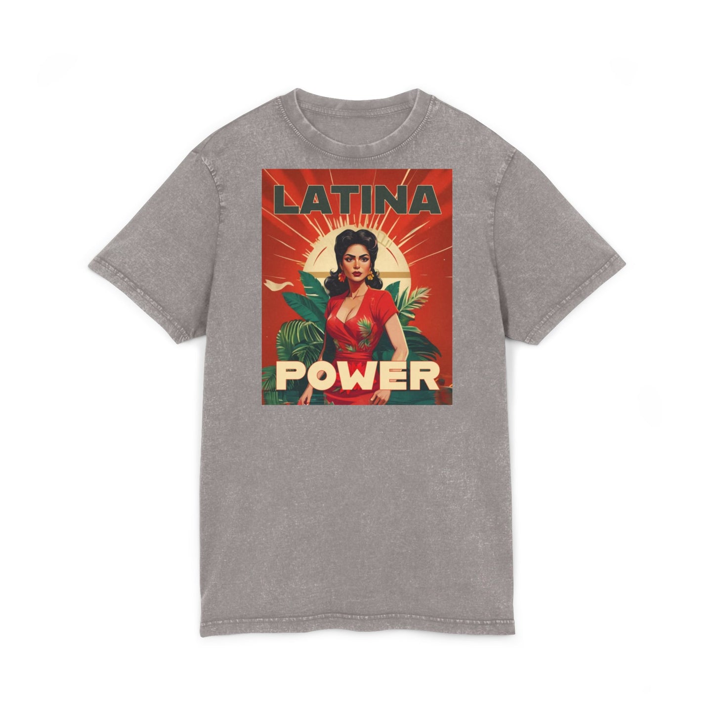 Latina Power Acid Washed Tee | Vintage Inspired Graphic Tee, Women's Empowerment Shirt, Legalize It Fashion, Gift for Her