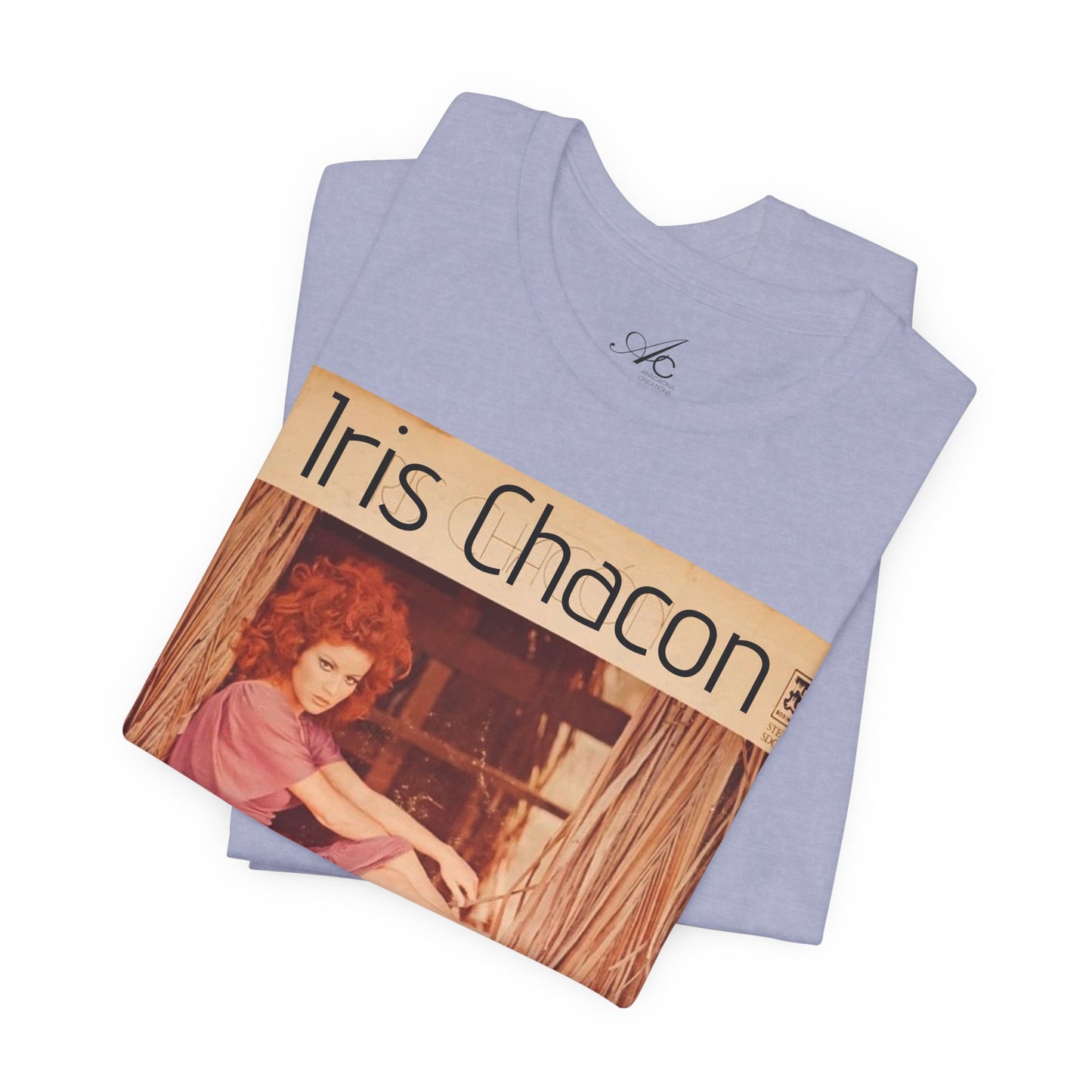 Retro Iris Chacon Unisex Tee, Vintage Music Shirt, Bohemian T-Shirt, Gift for Her, 90s Style Top