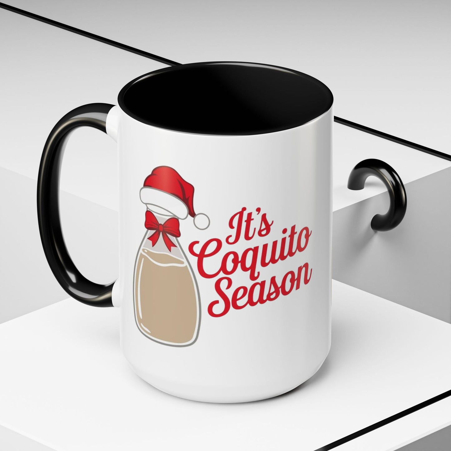 Herencia de Puerto Rico Mug Coquito Season Accent Mug Festive Holiday Coffee Cup