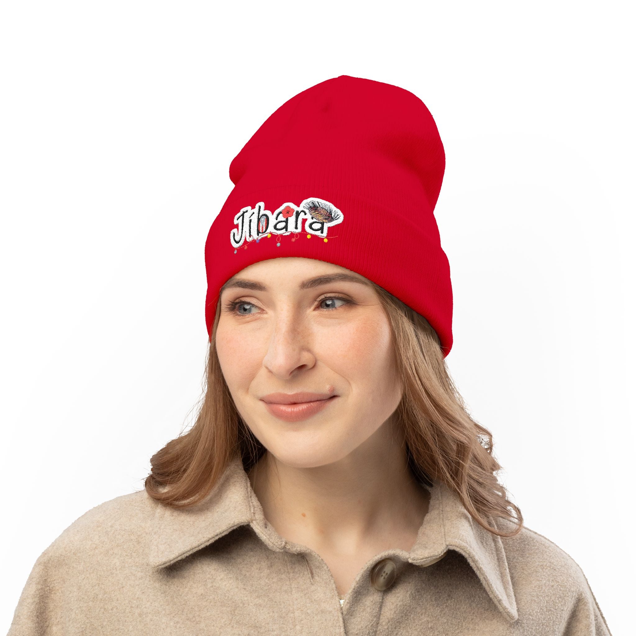 Embroidered 'Jibara' Knit Beanie Cozy Puerto Rican Pride Hat Boricua Winter Beanie – Puerto Rico Pride Knit Hat