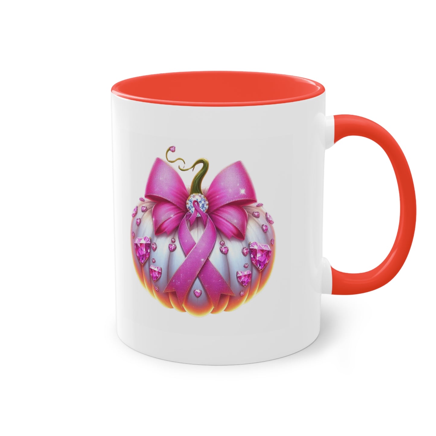 Vibrant Two-Tone Coffee Mug with Floral Design - Perfect Gift for Nature Lovers