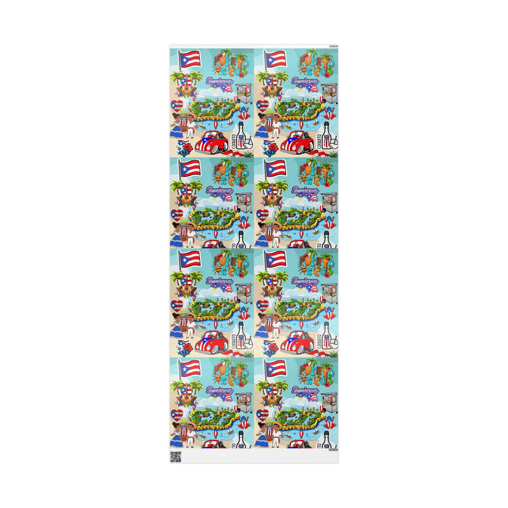 Puerto Rico Wrapping Paper – Cultural Gift Wrap | Boricua Heritage Design | Holiday & Celebration Gift Packaging