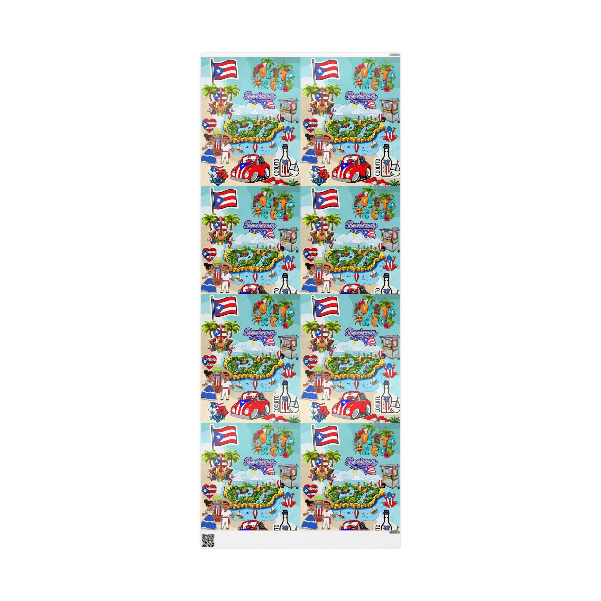 Puerto Rico Wrapping Paper – Cultural Gift Wrap | Boricua Heritage Design | Holiday & Celebration Gift Packaging
