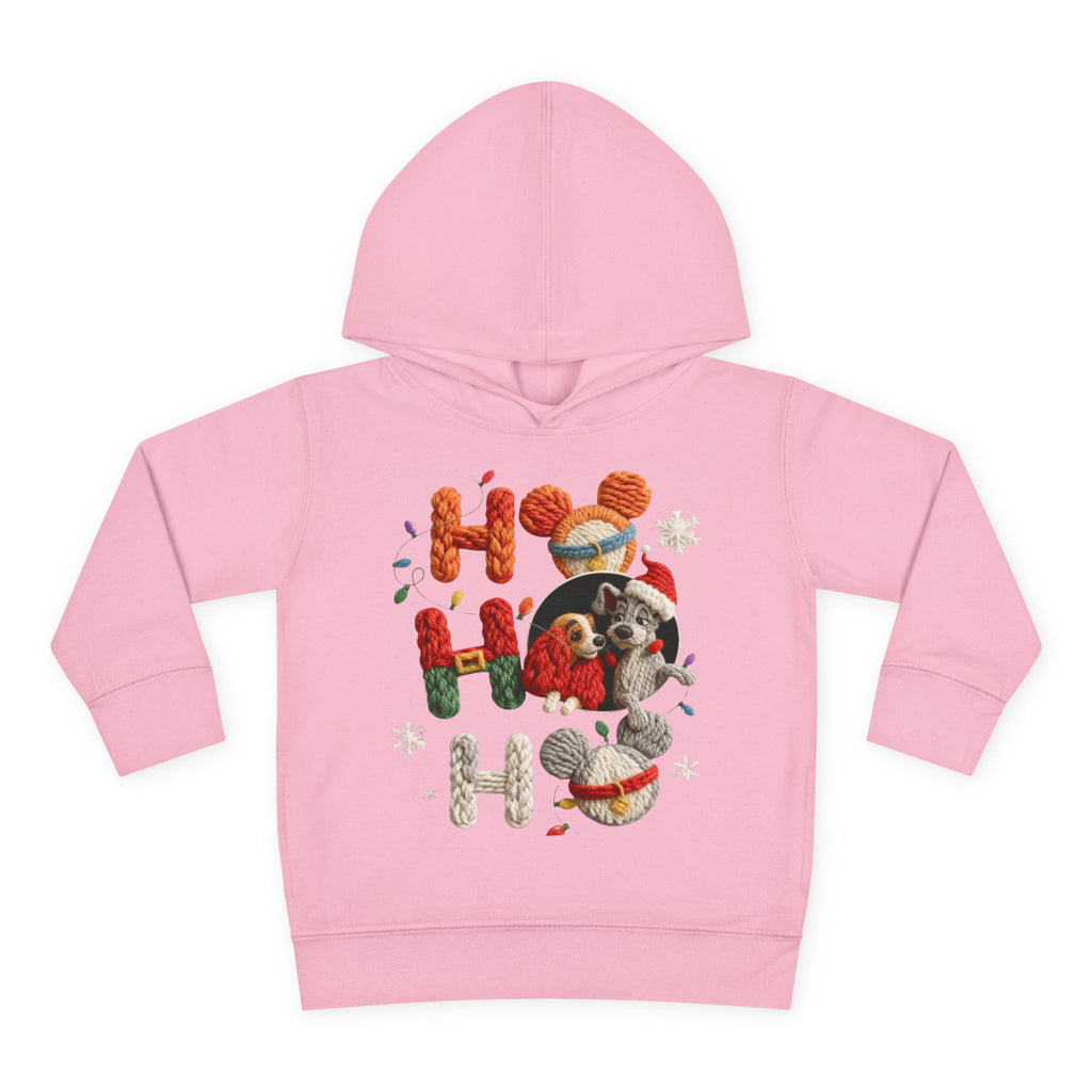 Toddler Hoodie "Ho Ho Ho" Festive Raccoon Christmas Pullover