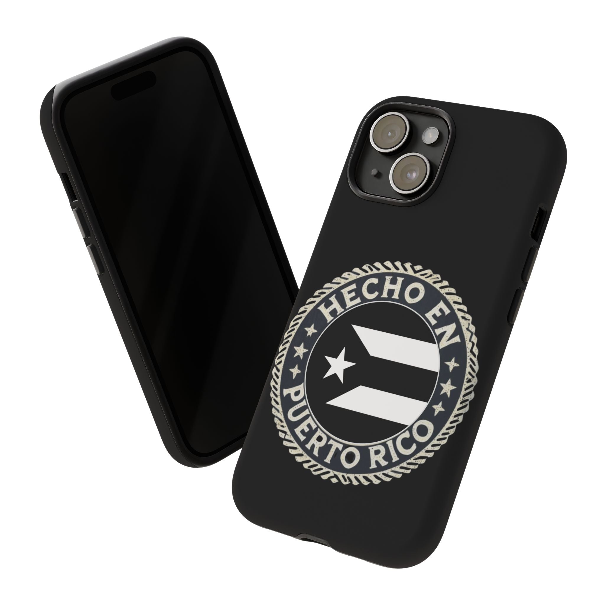 Hecho en Puerto Rico Phone Case  Puerto Rican Flag Emblem Tough Protective Cover