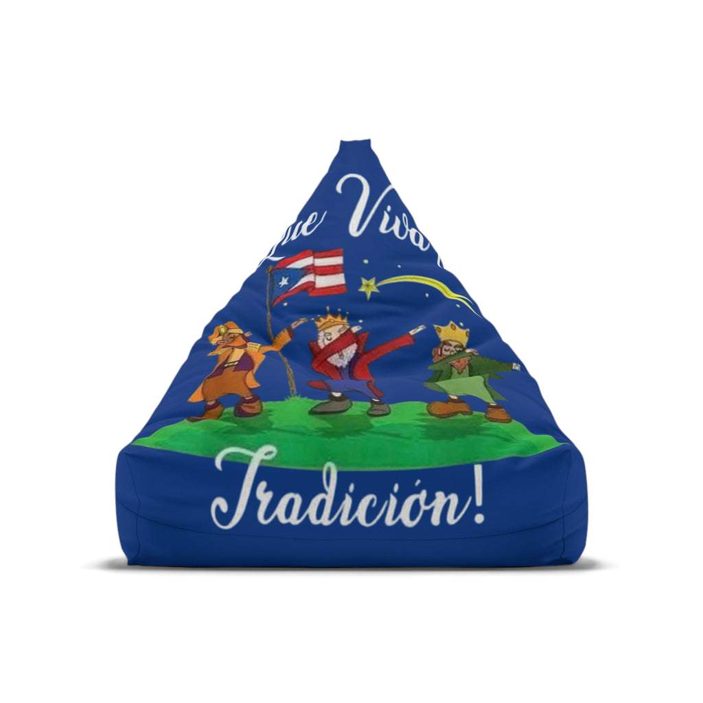The Tree Kings Puerto Rican Tradición Bean Bag Cover  Festive Island Dance Design