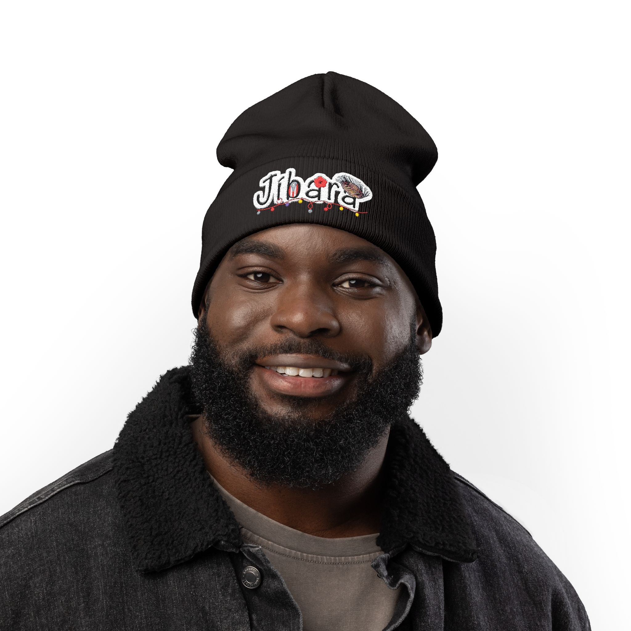 Embroidered 'Jibara' Knit Beanie Cozy Puerto Rican Pride Hat Boricua Winter Beanie – Puerto Rico Pride Knit Hat