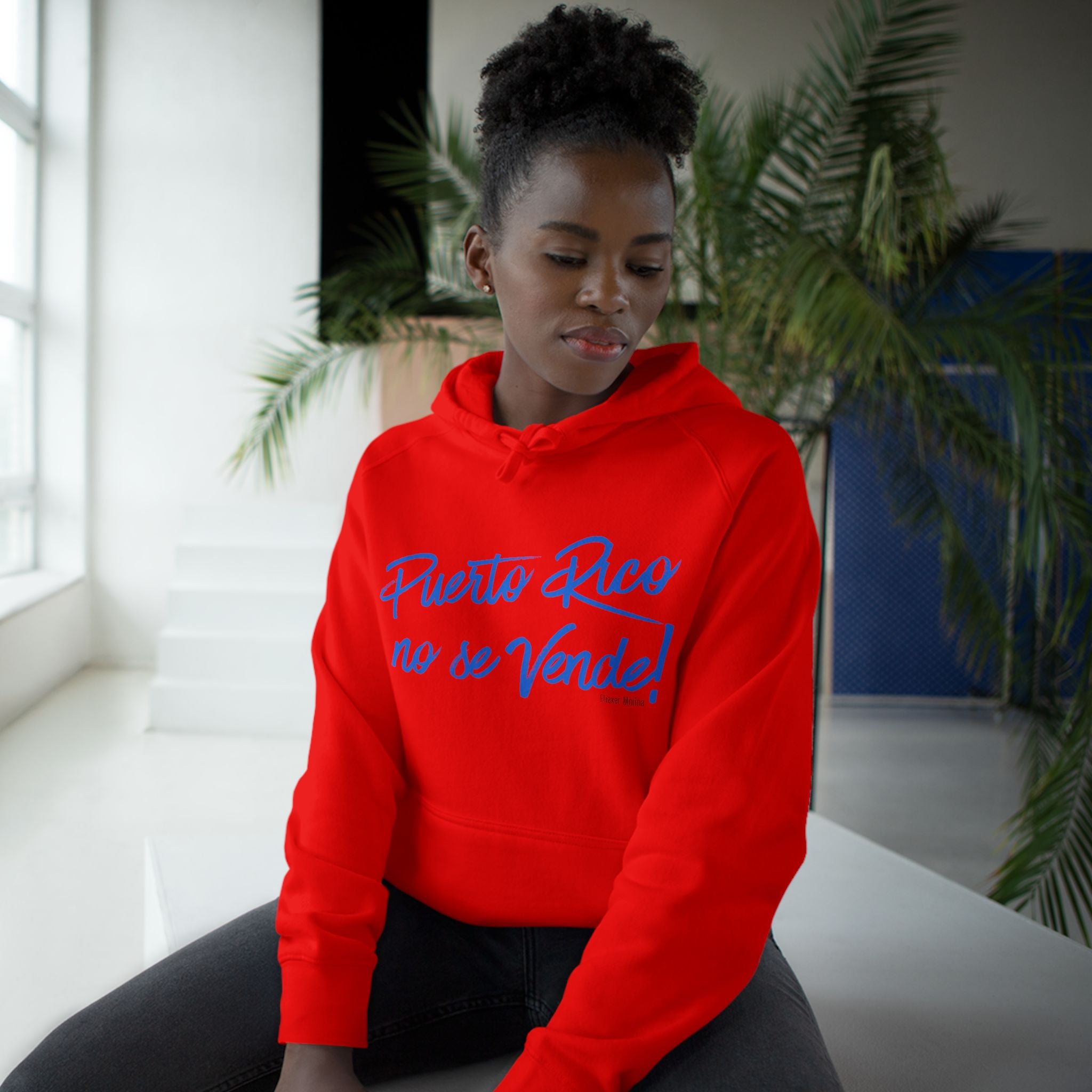 Hoodie  "Puerto Rico No Se Vende" Script Protest Pullover