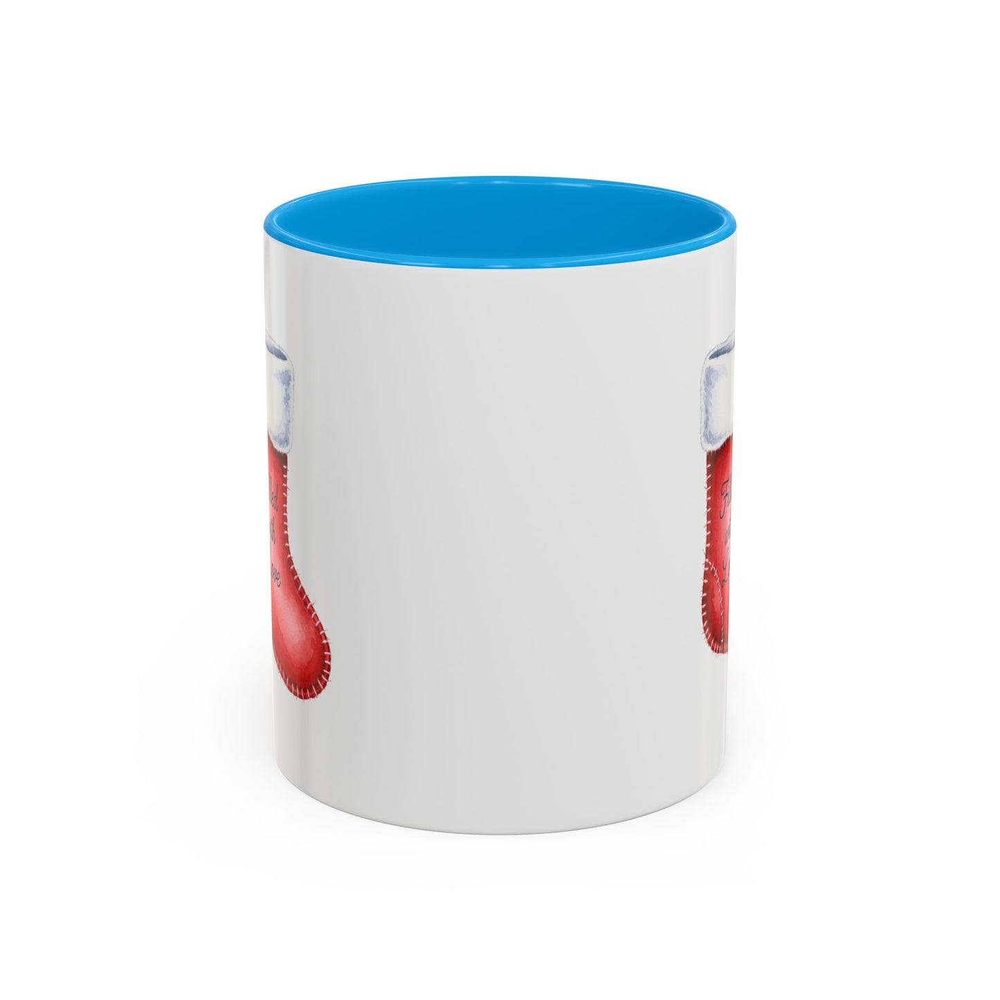 Holiday Mugs Christmas Gift Ideas Hot Cocoa & Coffee Cup Designs Filled with Love - Colorful 11oz & 15oz