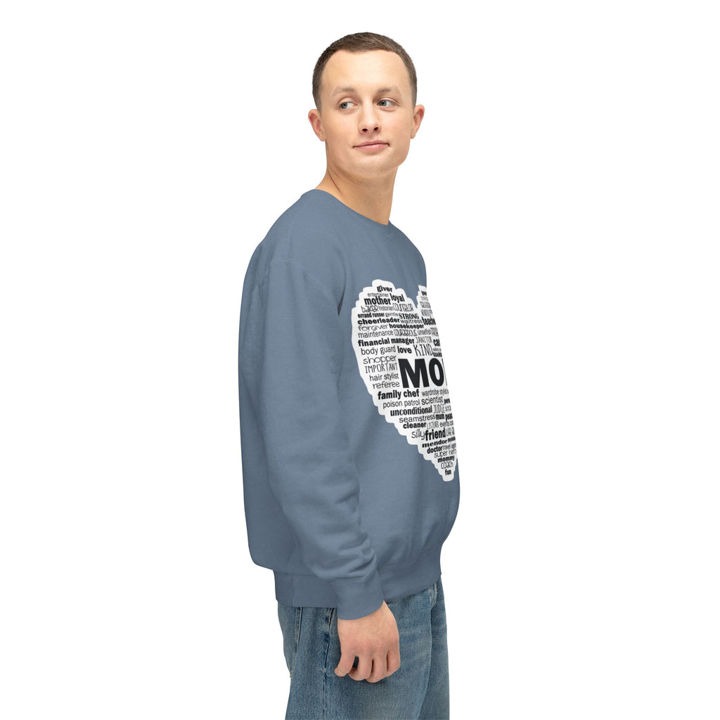 Mom Word-Cloud Heart Sweatshirt  Mother's Day Gift
