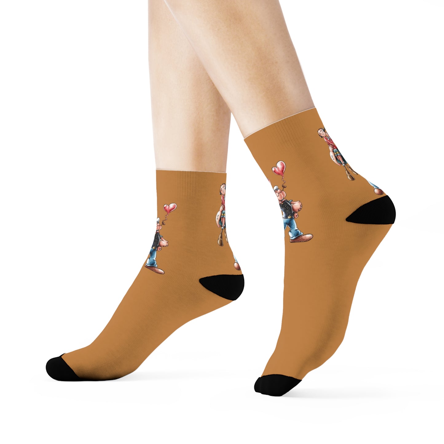 Cute Cartoon Crew Socks - Fun Gift for Kids, Colorful Comfy Socks, Valentine's Day, Birthday Gift, Playful Sock Design