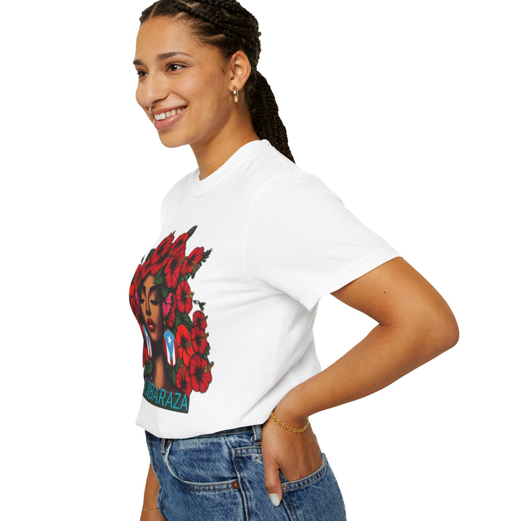 Puerto Rico Navidades T-Shirt — "La Jíbaraza" Floral Puerto Rican Pride Tee