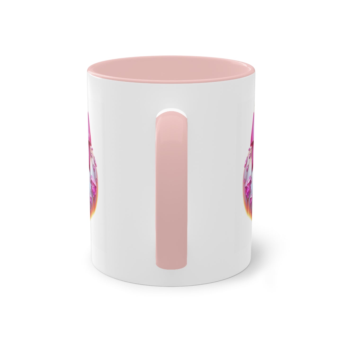 Vibrant Two-Tone Coffee Mug with Floral Design - Perfect Gift for Nature Lovers