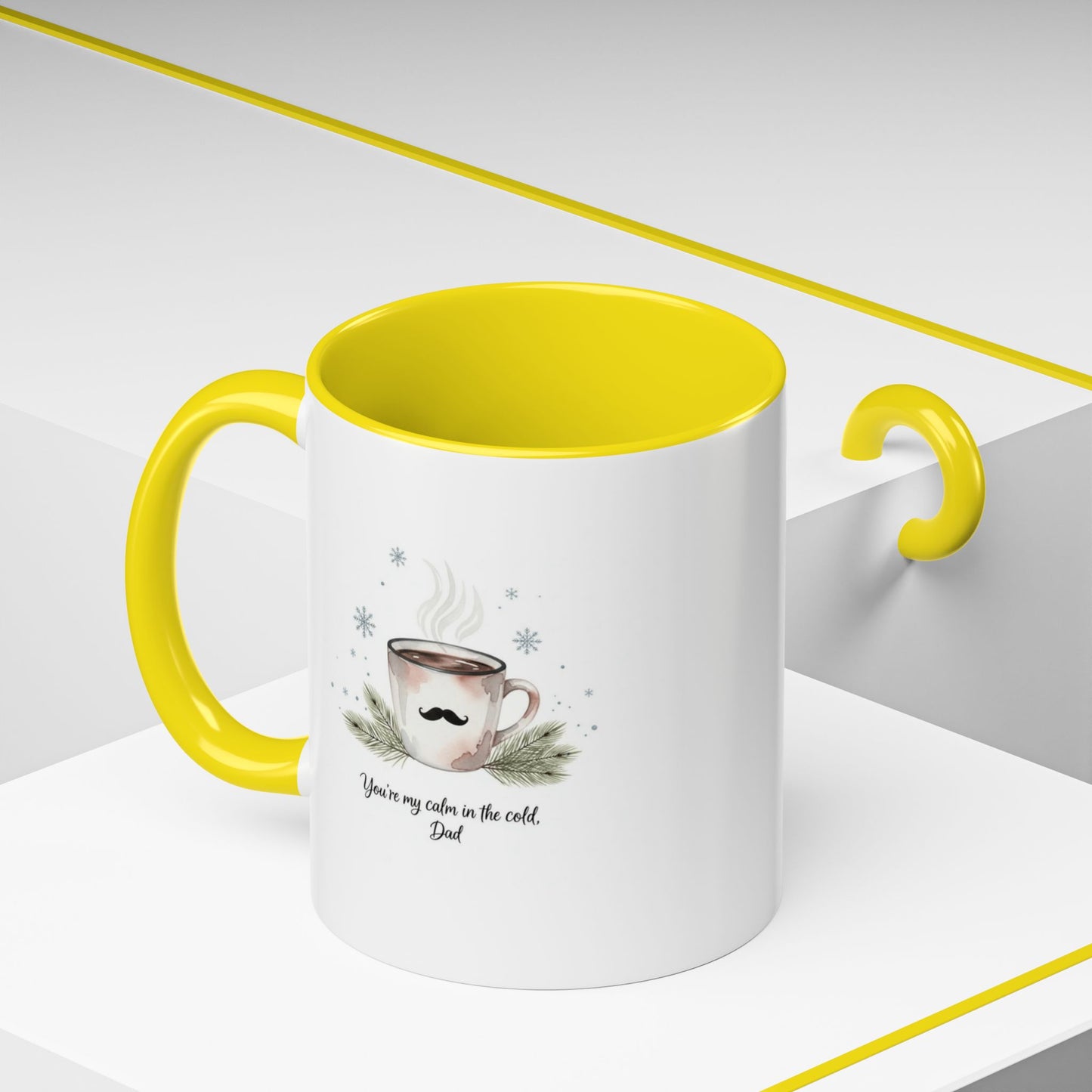 Holiday Coffee Cups with Festive Quotes & Designs Personalized Dad Coffee Mug You're my reason in the world