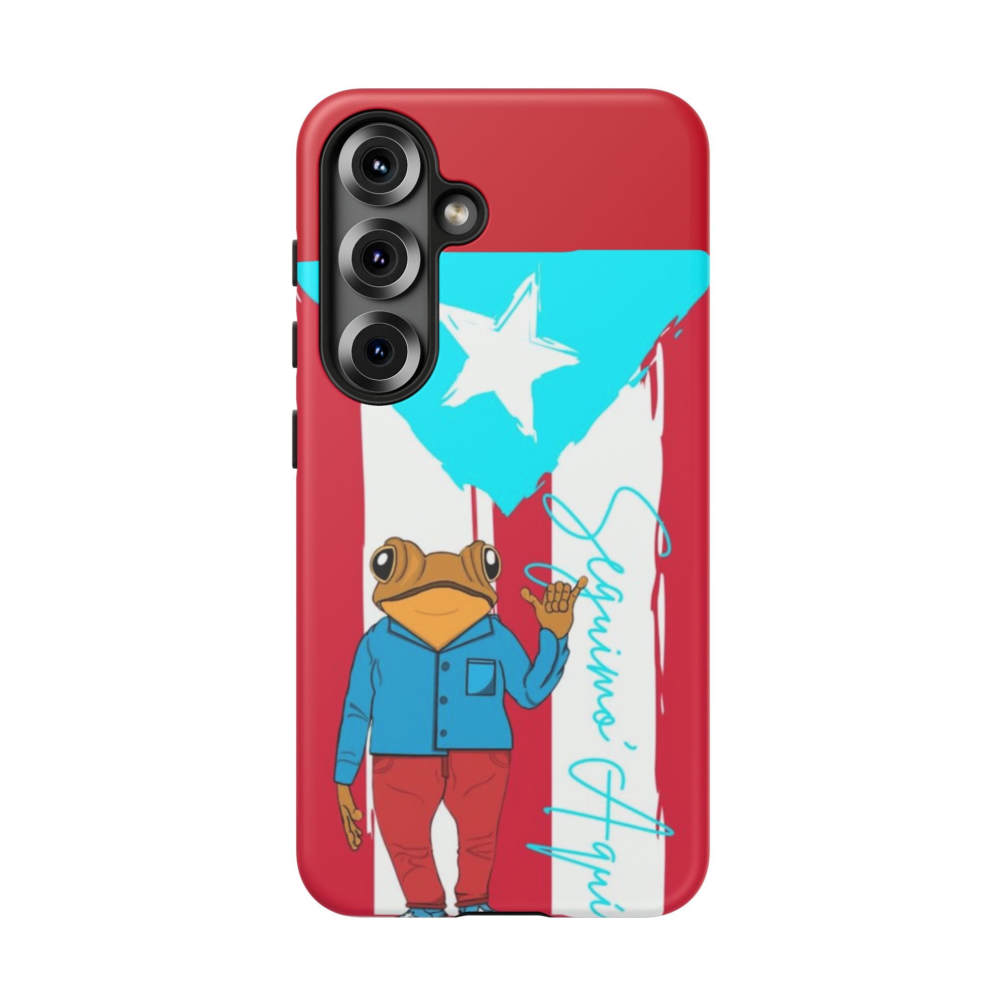 Puerto Rican Flag Frog Design ("Señorita Hops")Phone Case Isla del Encanto Phone Case – Puerto Rican Style