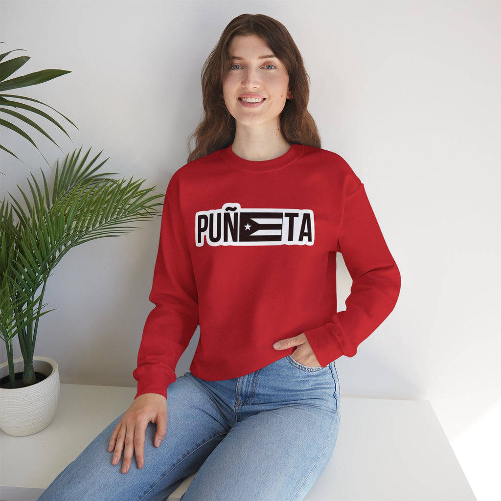 Puñeta Sweatshirt  Puerto Rican Flag Graphic Crewneck