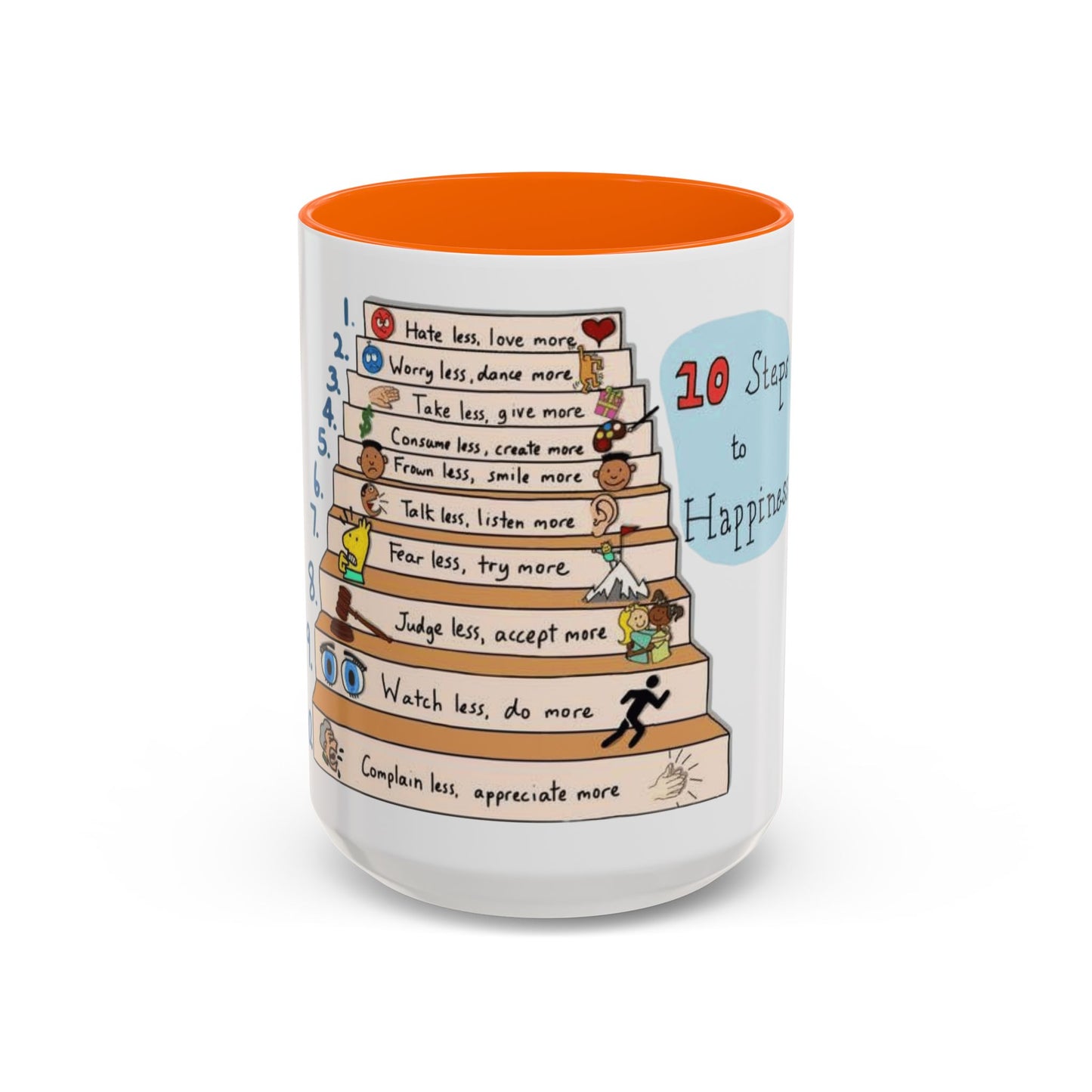 ☕ Start Your Day with Meaning Motivational Gift, Self-Care Mug, Unique Home Decor, Joyful Drinkware