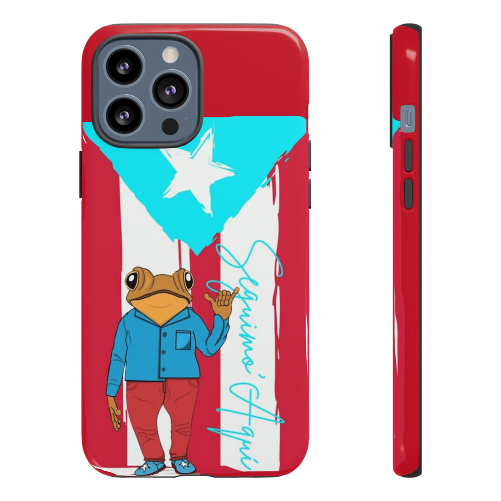 Puerto Rican Flag Frog Design ("Señorita Hops")Phone Case Isla del Encanto Phone Case – Puerto Rican Style