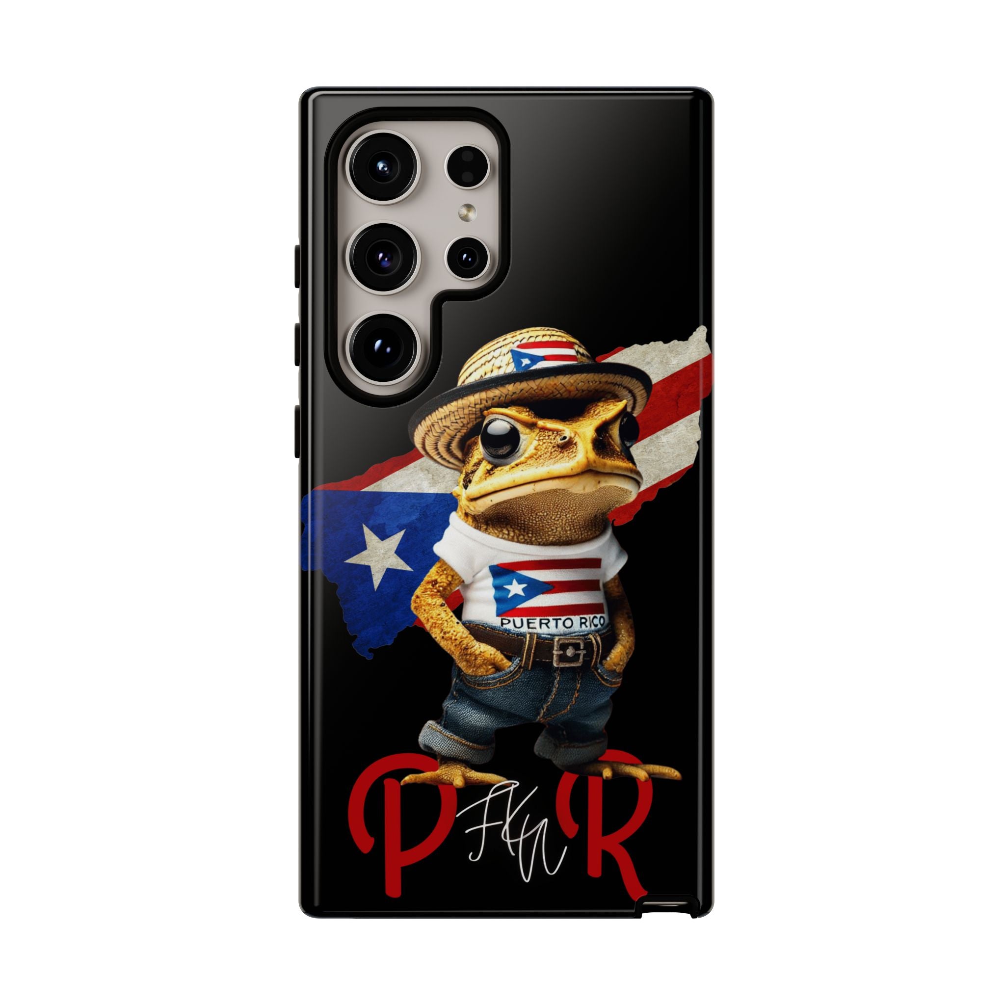 Puerto Rican Frog Tough Phone Case  Puerto Rico Flag Patriotic Protective Case