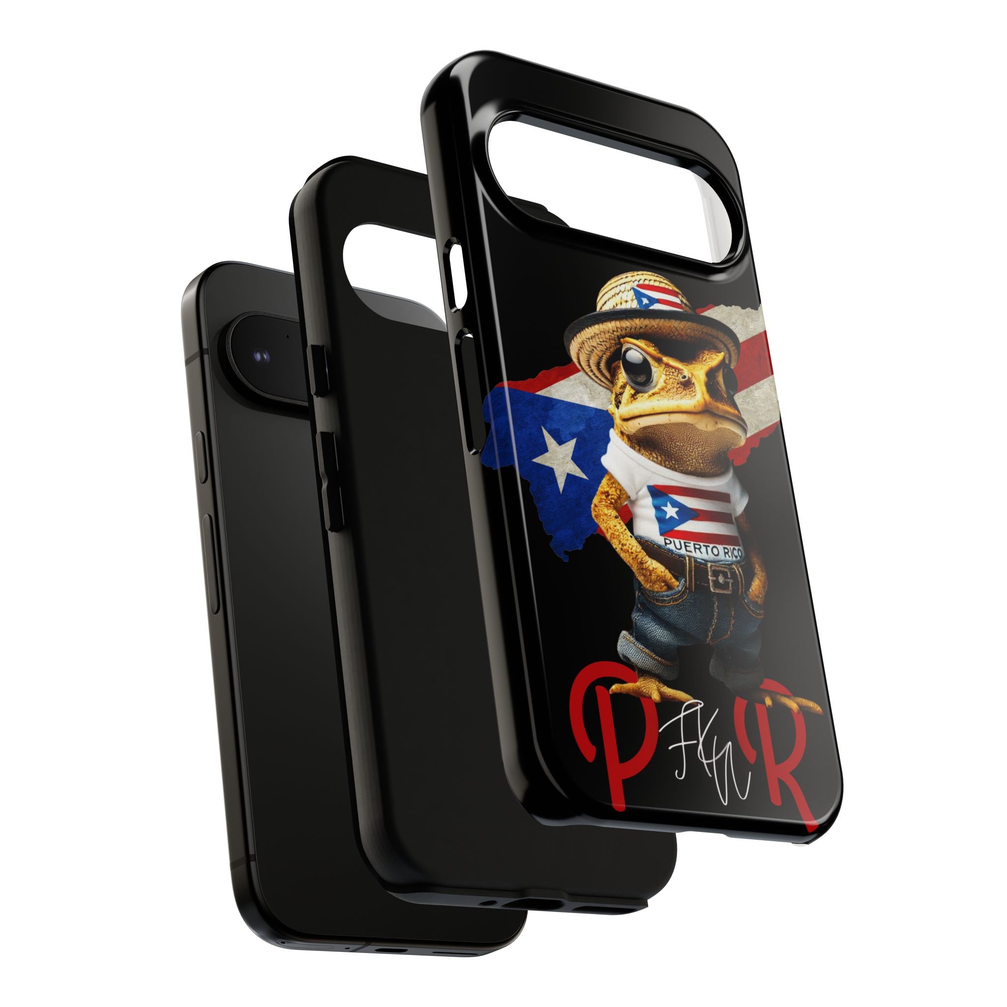 Puerto Rican Frog Tough Phone Case  Puerto Rico Flag Patriotic Protective Case