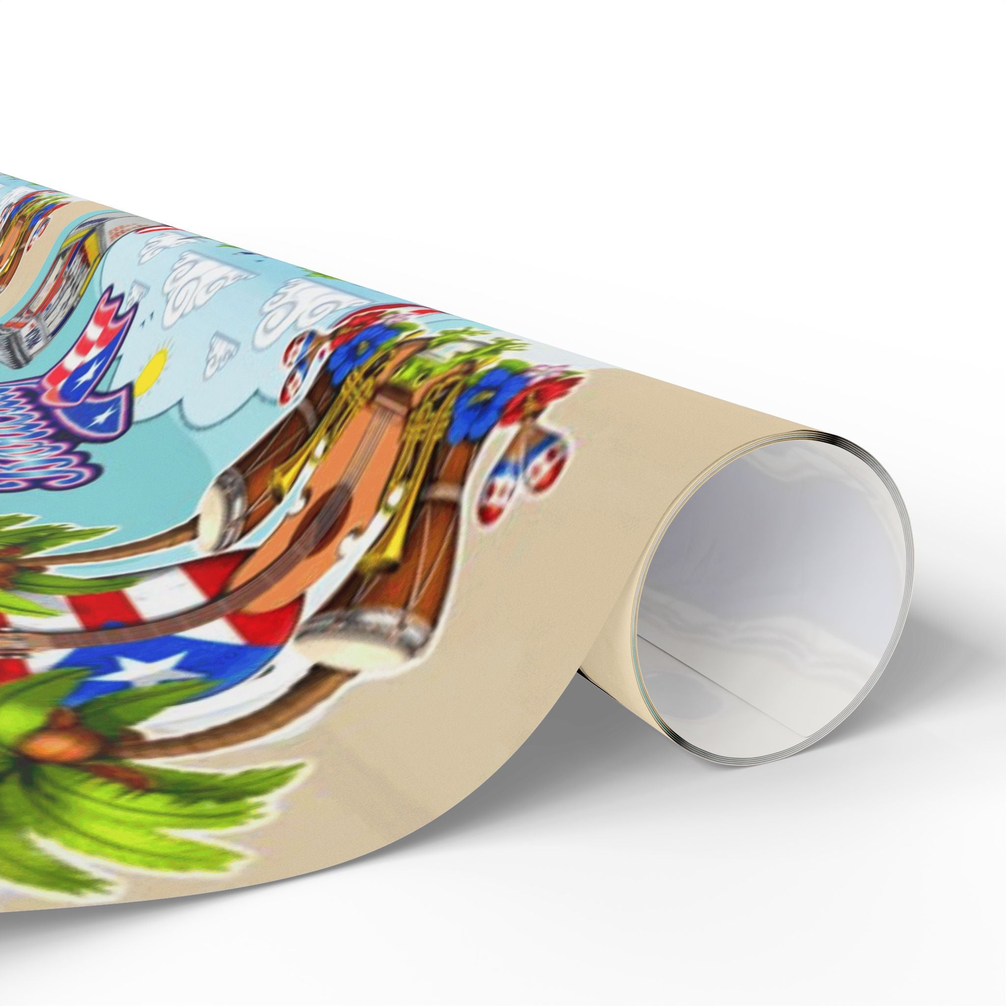 Puerto Rico Wrapping Paper – Cultural Gift Wrap | Boricua Heritage Design | Holiday & Celebration Gift Packaging