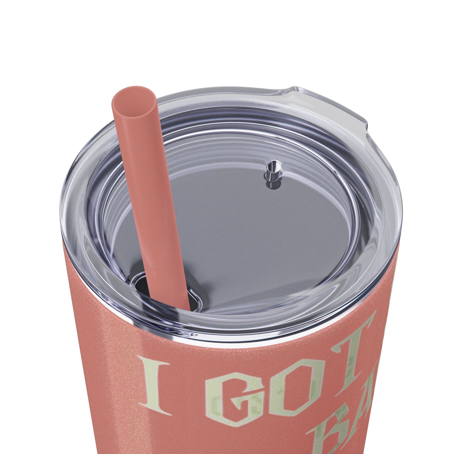 Halloween Skeleton-Themed Tumbler, Got Your Back Drinkware, I Got Your Back Skinny Tumbler, Cute Gifts for Halloween, Fun Vibes for Parties