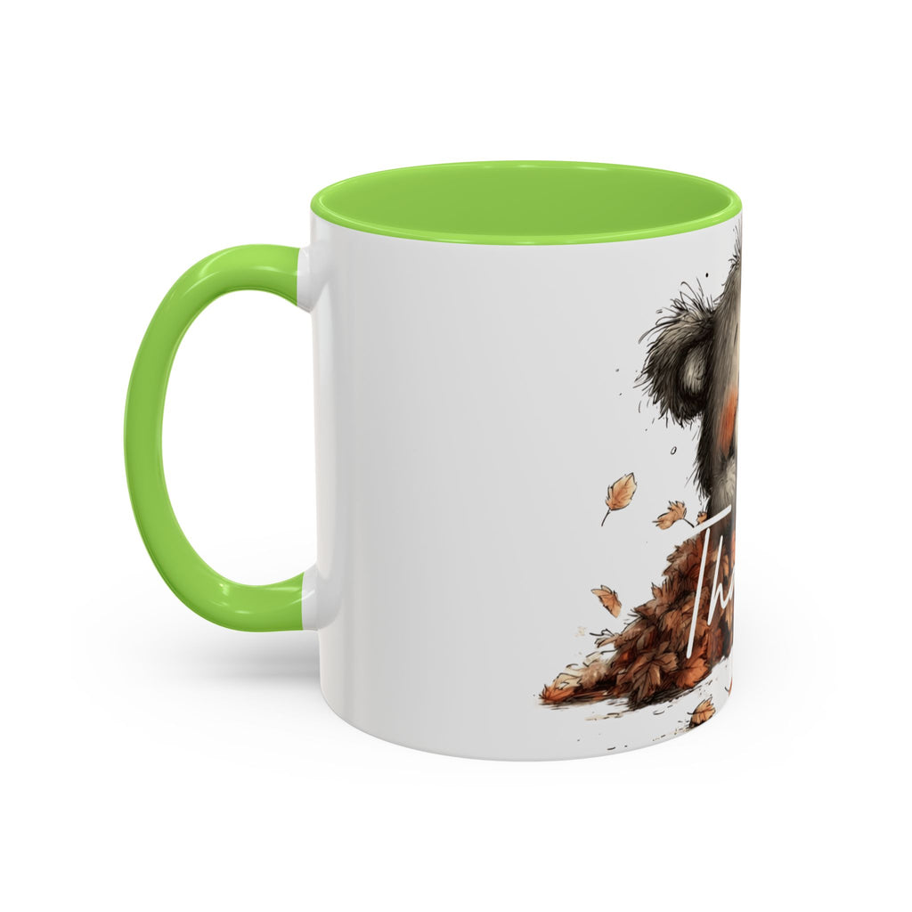 Thankful Bear Autumn Mug — Cute Fall Coffee Cup (11oz, 15oz)