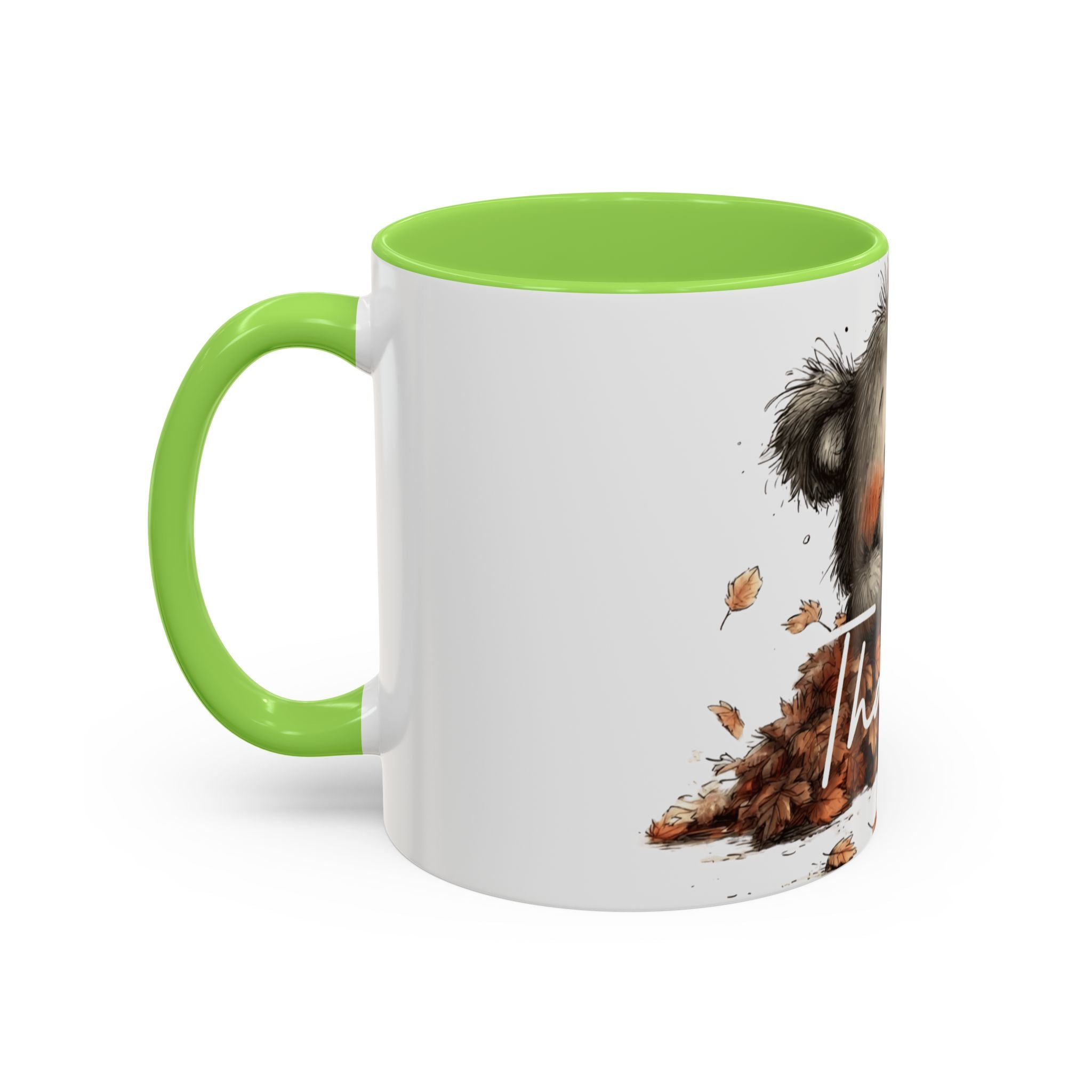 Thankful Bear Autumn Mug — Cute Fall Coffee Cup (11oz, 15oz)