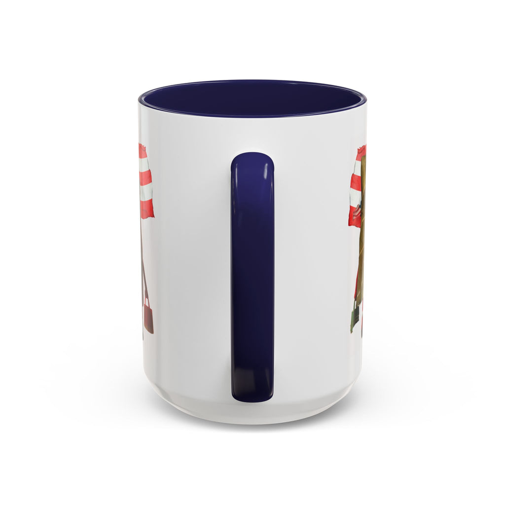 Puerto Rican Flag Ketchup & Pasteles Coffee Mug — Funny Food Friends Accent Mug (11/15oz)