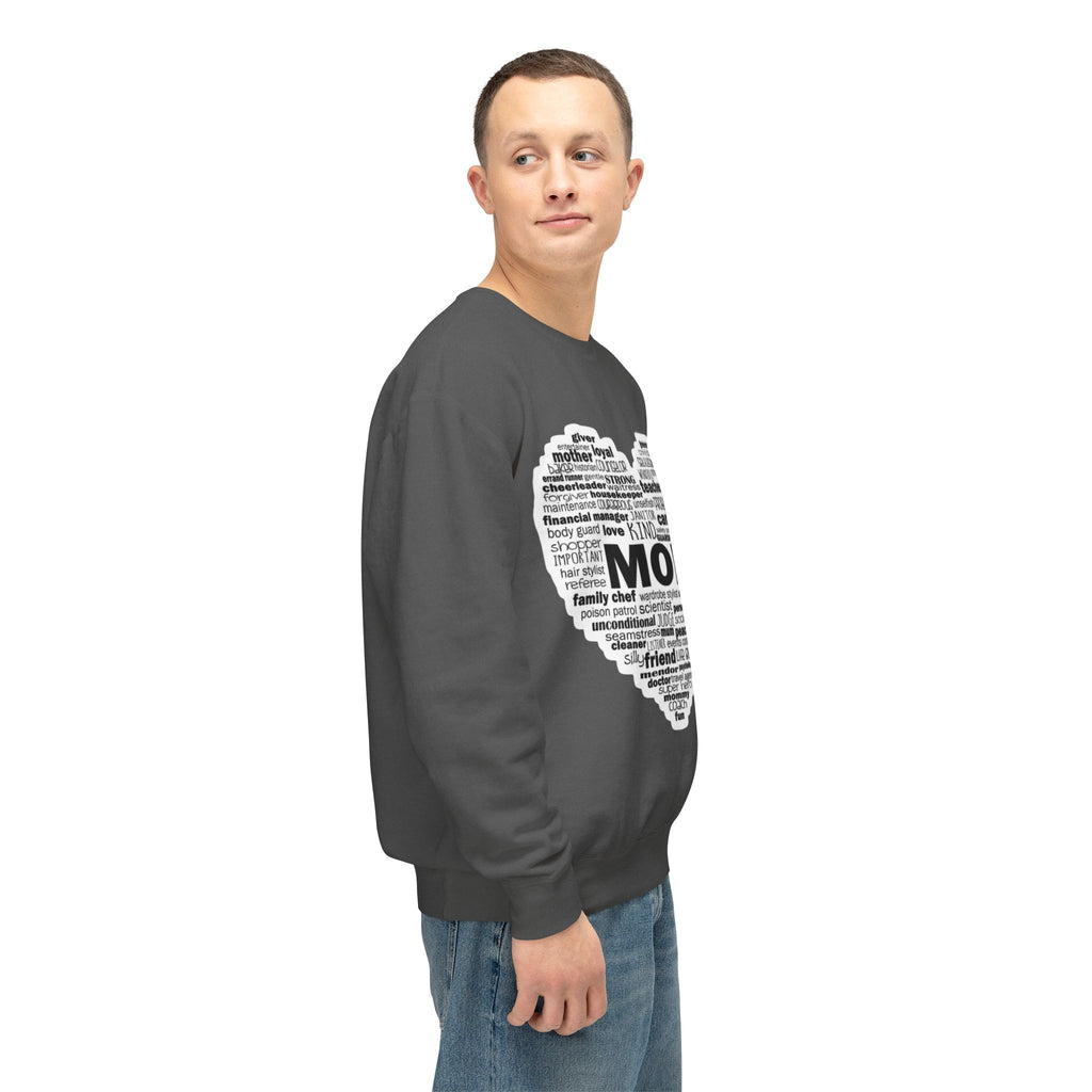 Mom Word-Cloud Heart Sweatshirt  Mother's Day Gift