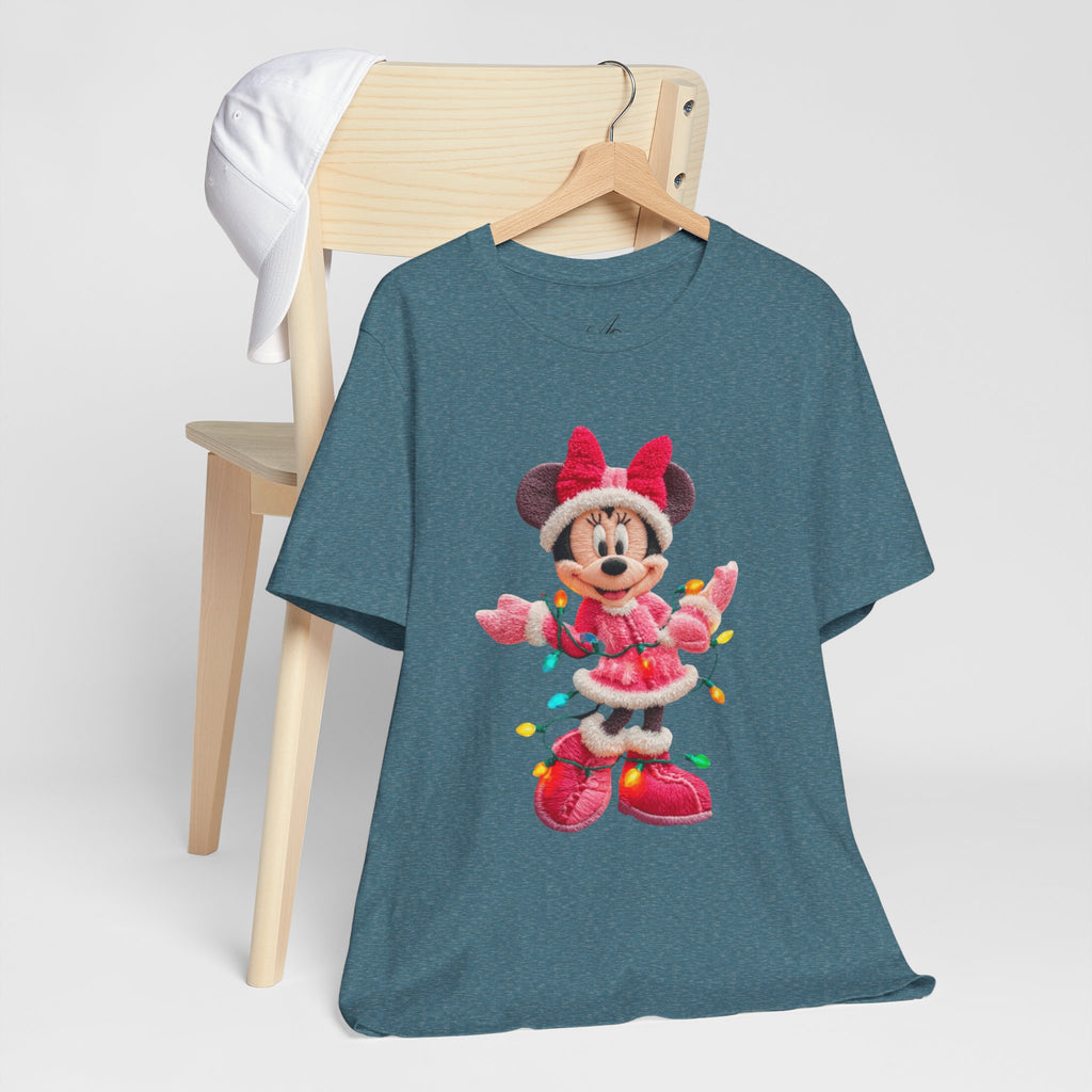 Minnie Mouse Holiday Lights T-Shirt Festive Holiday Designs