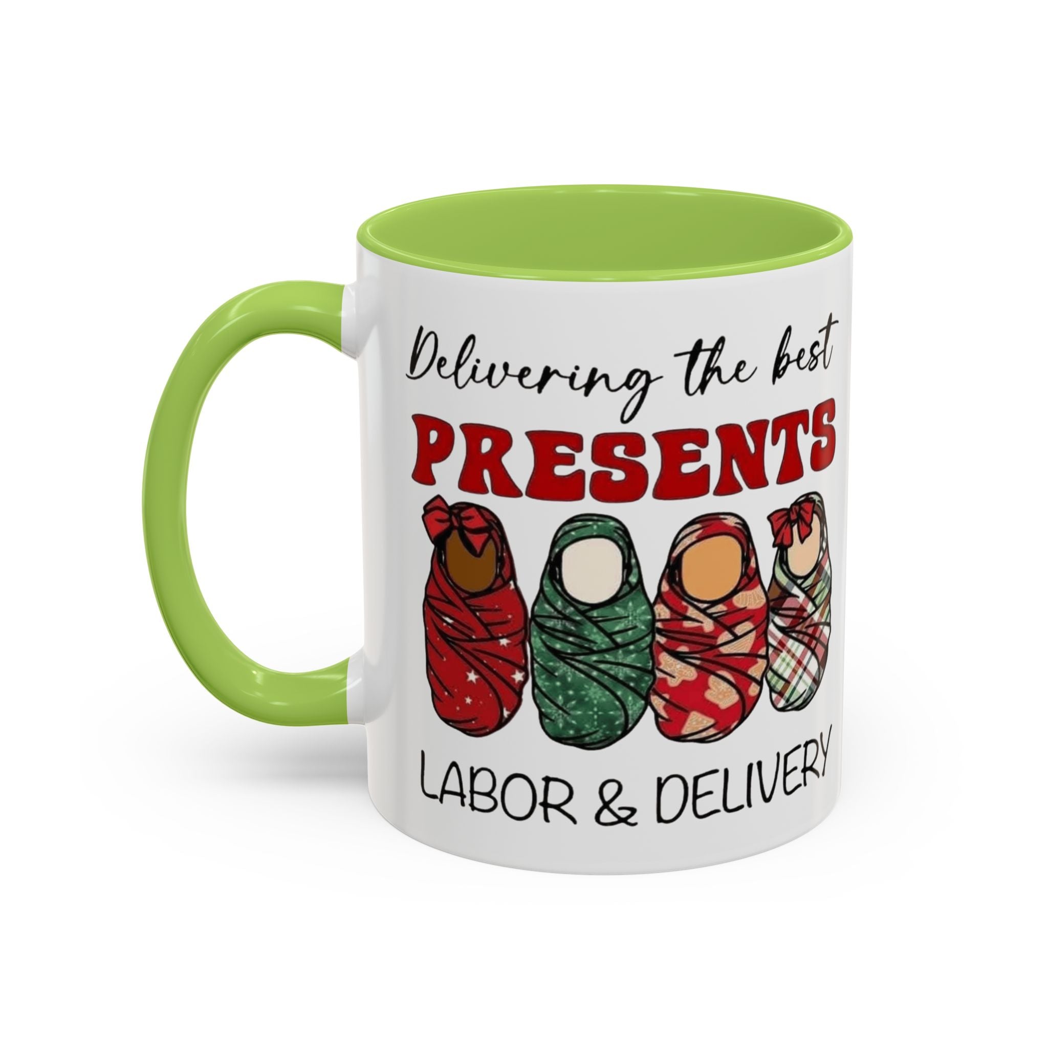Christmas Presents Delivery Coffee Mug — "Delivering the Best Presents" Accent Mug Medical Christmas Mug,