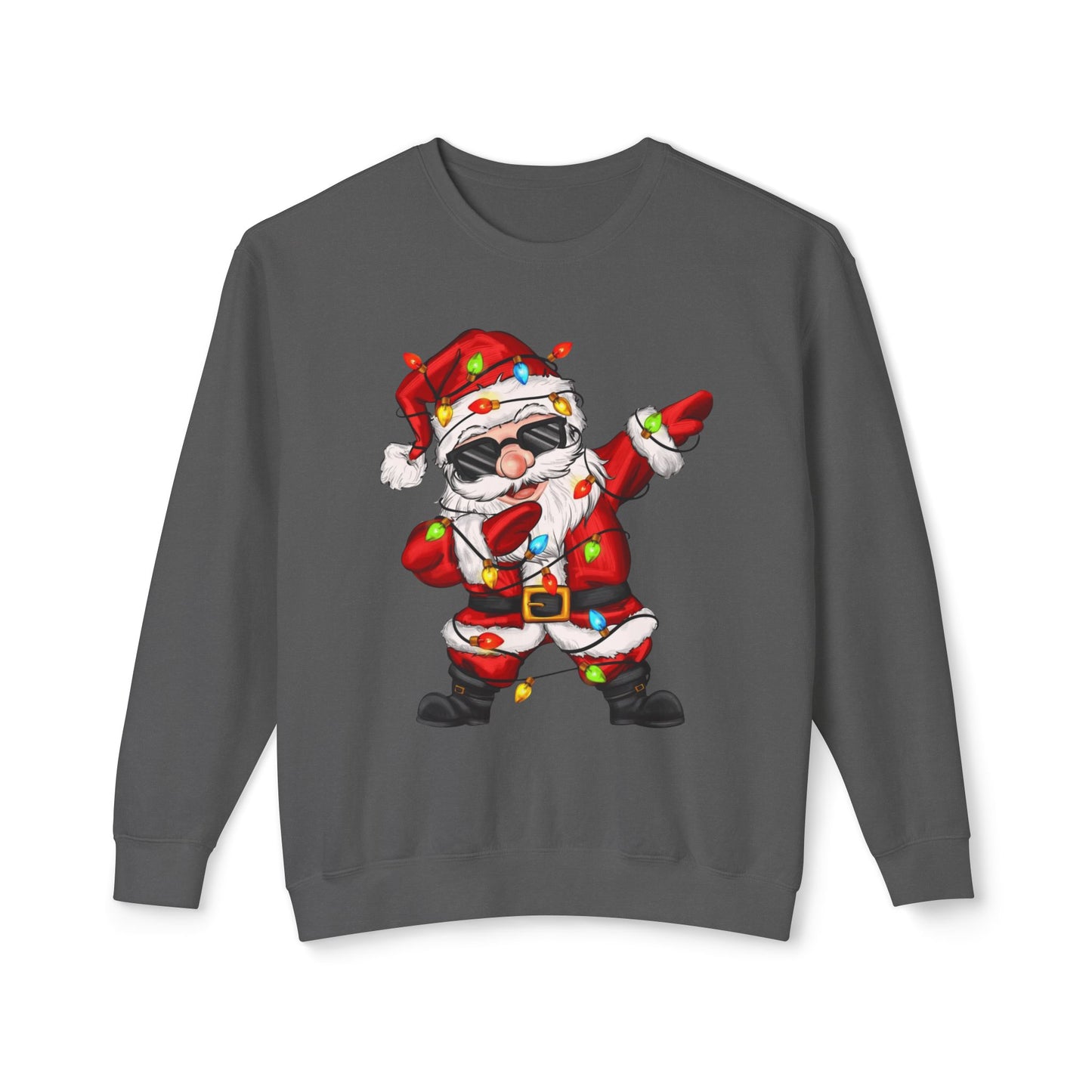 Funny Christmas tee Dabbing Santa Crewneck Sweatshirt  Funny Christmas Holiday Pullover