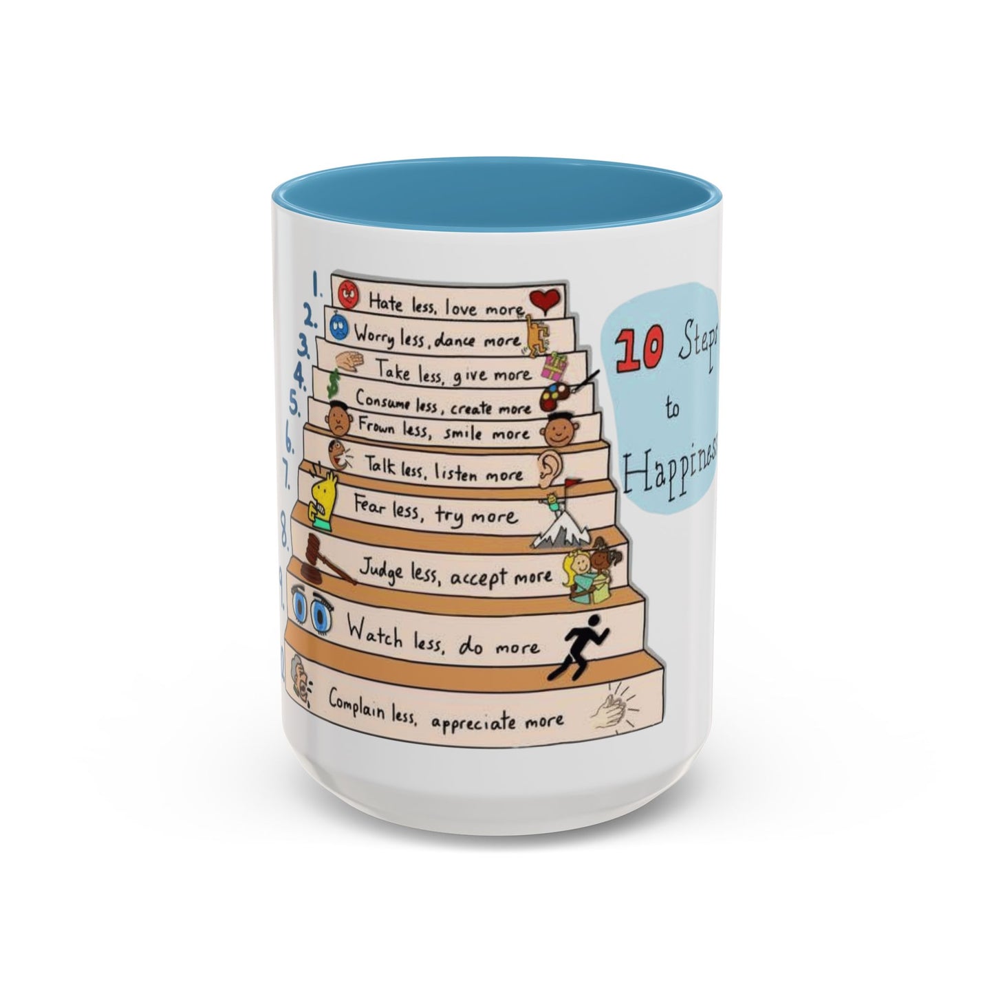 ☕ Start Your Day with Meaning Motivational Gift, Self-Care Mug, Unique Home Decor, Joyful Drinkware