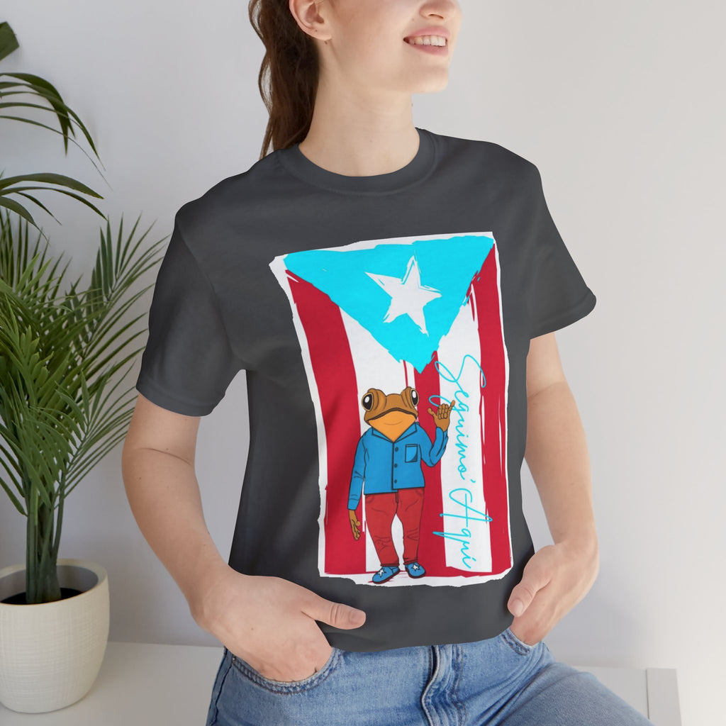 Puerto Rican Coqui Flag T‑Shirt  Boricua Pride Tee