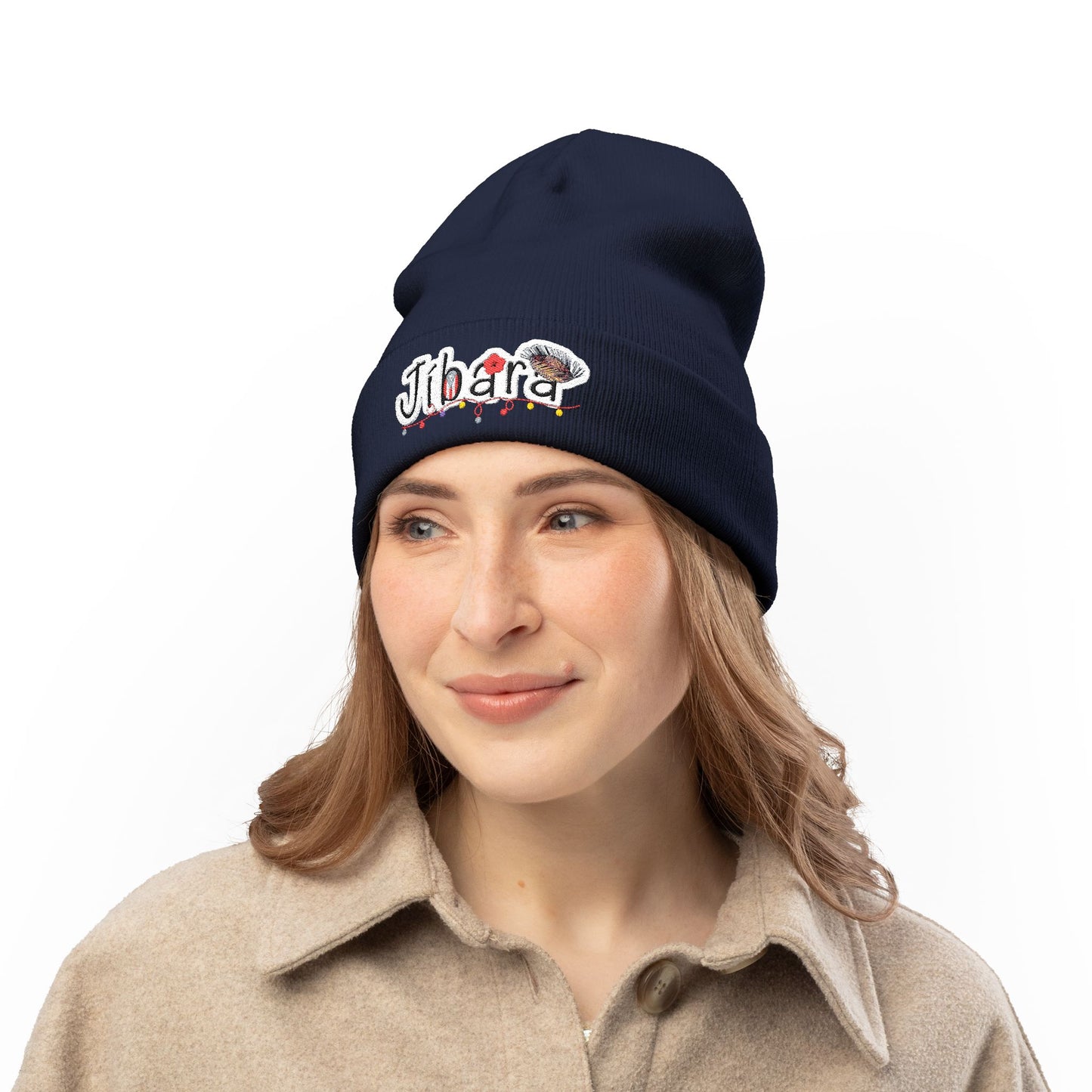 Embroidered 'Jibara' Knit Beanie Cozy Puerto Rican Pride Hat Boricua Winter Beanie – Puerto Rico Pride Knit Hat