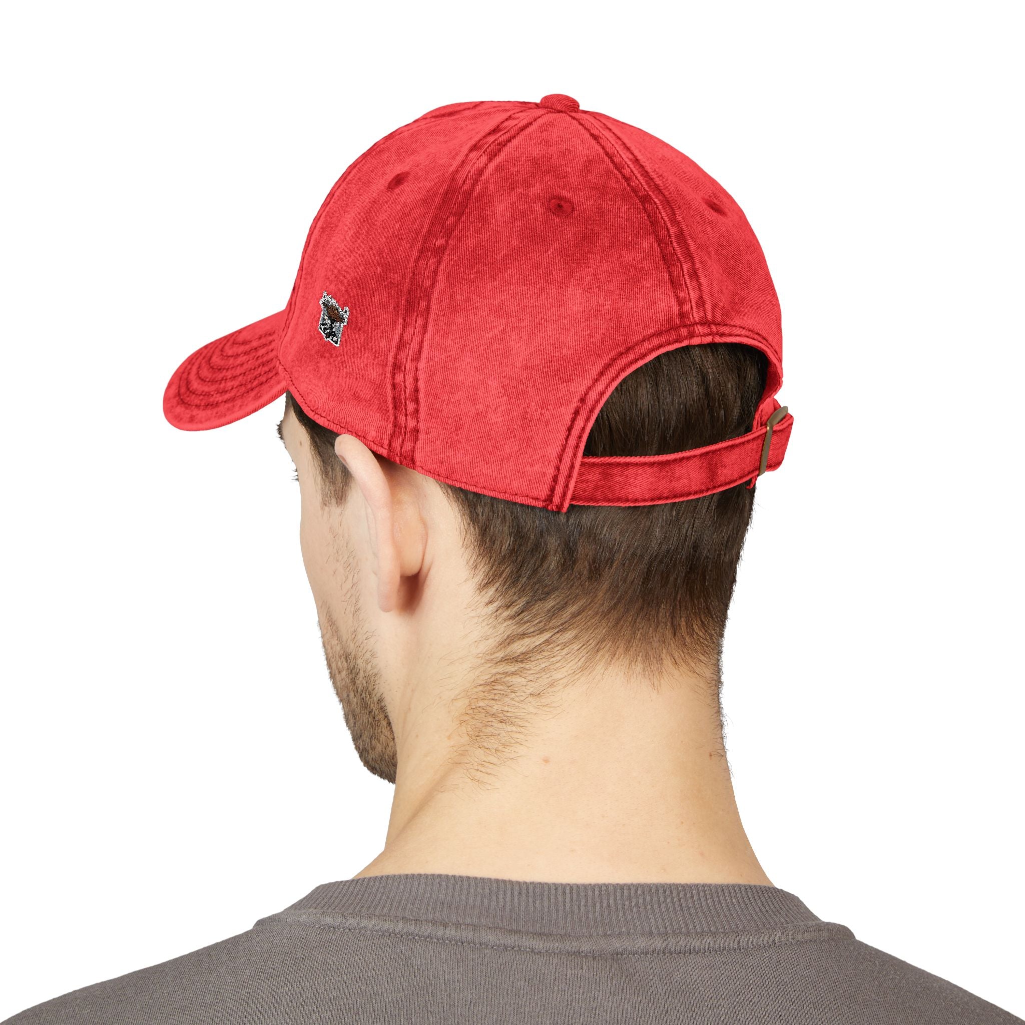 Puerto Rico Pride Knit Hat Vintage Embroidered Cap Puneta Red Hat for Casual Style