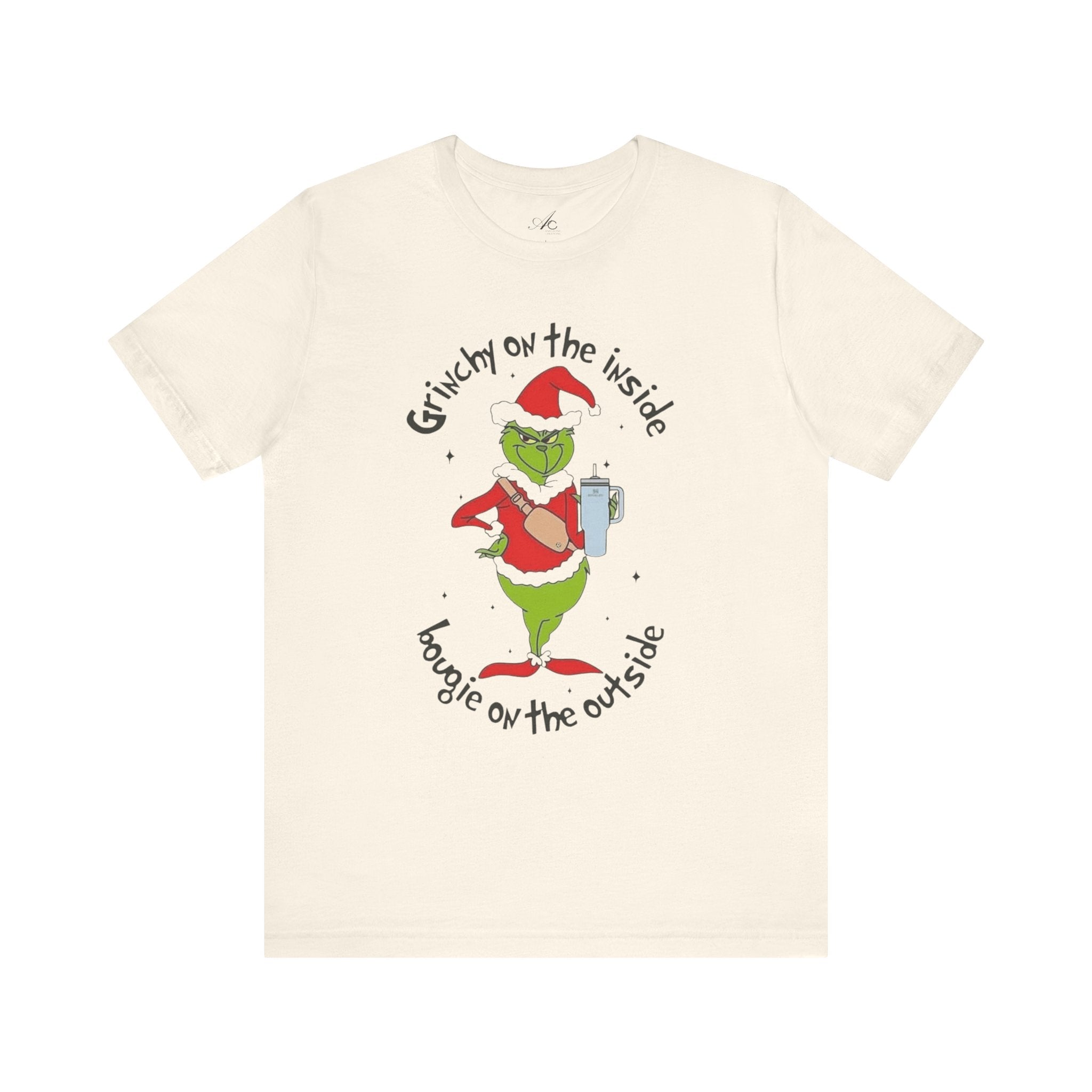 Grinch-Inspired Holiday Tee: 'Grinchy on the Inside, Boogie on the Outside'