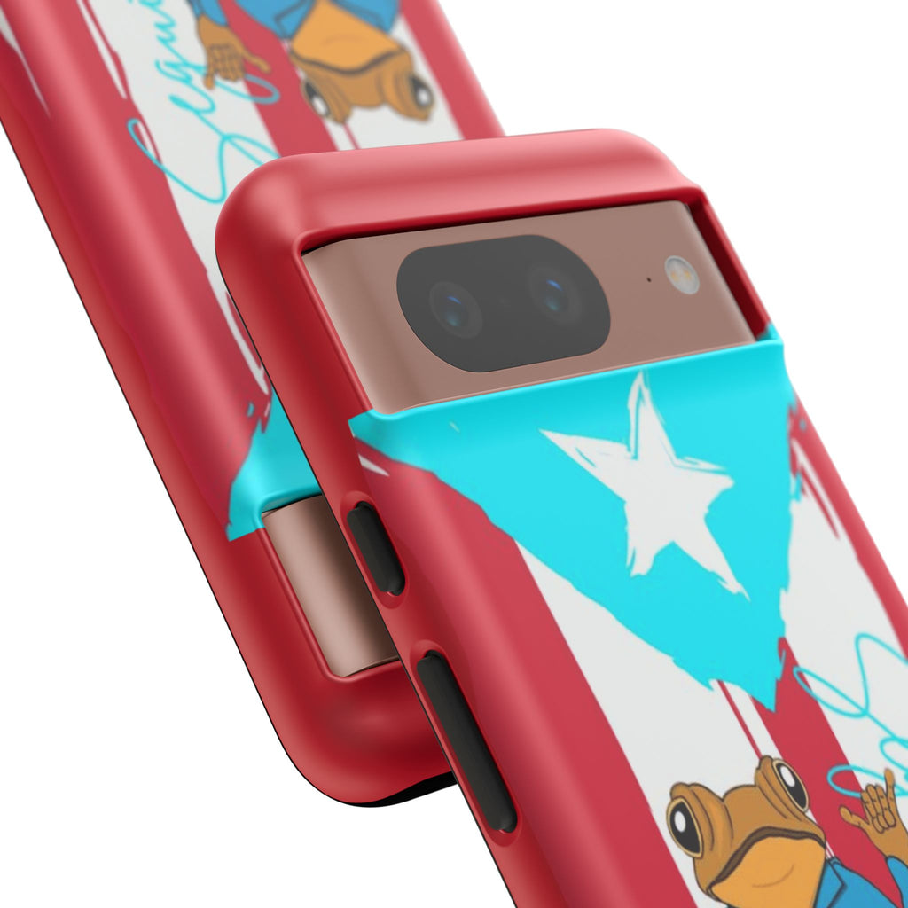 Puerto Rican Flag Frog Design ("Señorita Hops")Phone Case Isla del Encanto Phone Case – Puerto Rican Style