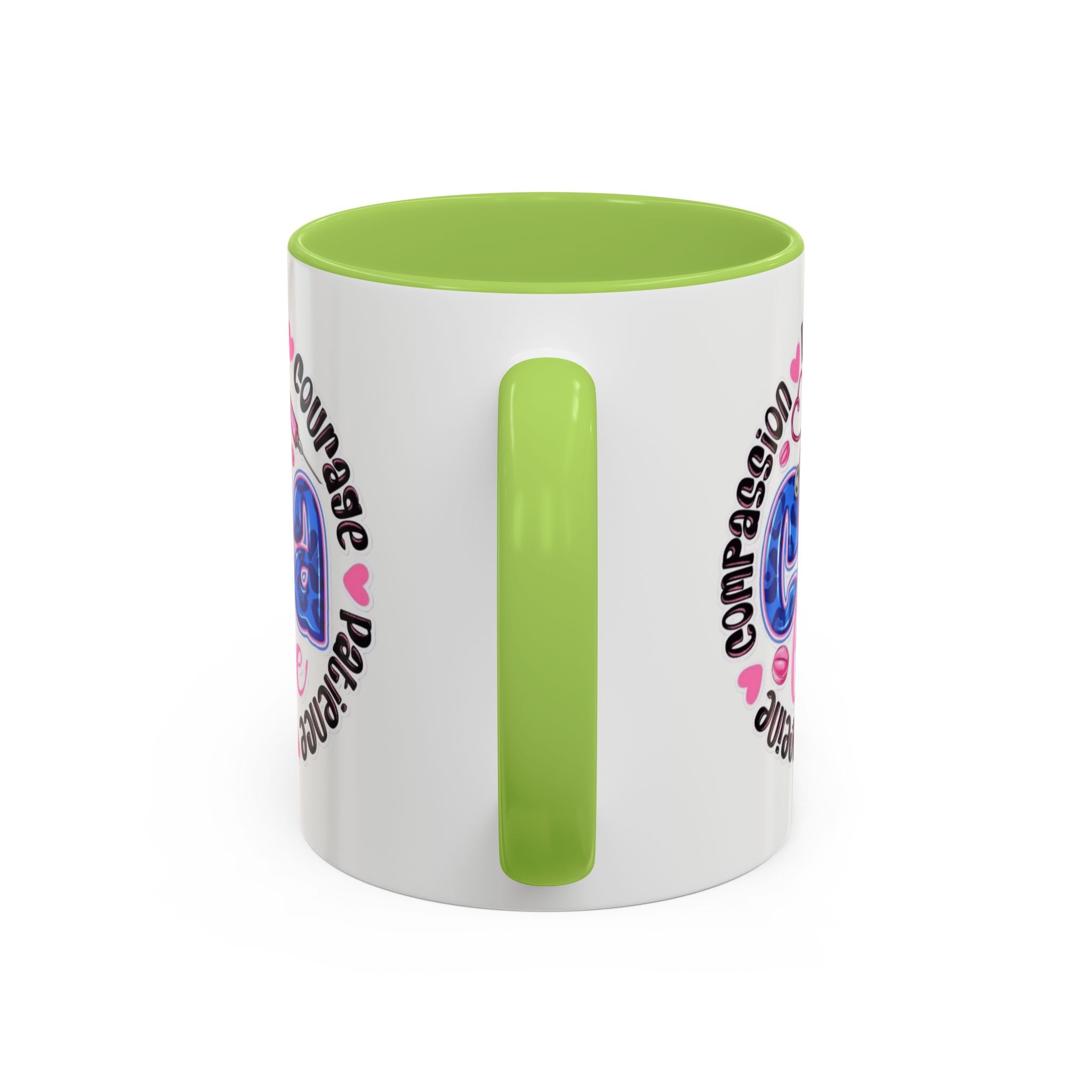 CNA Life Coffee Mug — Compassion, Courage & Patience Accent Mug (11/15oz) Medical Christmas Mug
