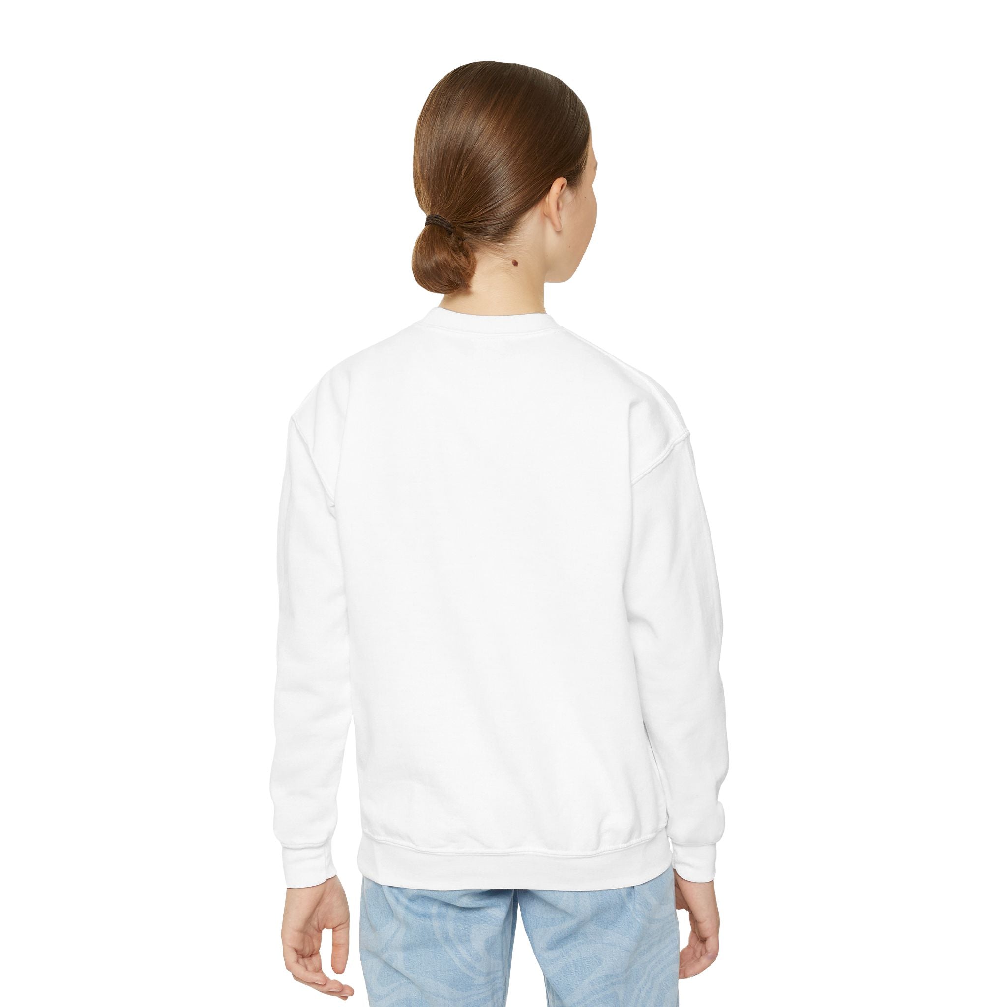 Youth Sweatshirt  'Believe' Cozy Sloth Holiday Crewneck