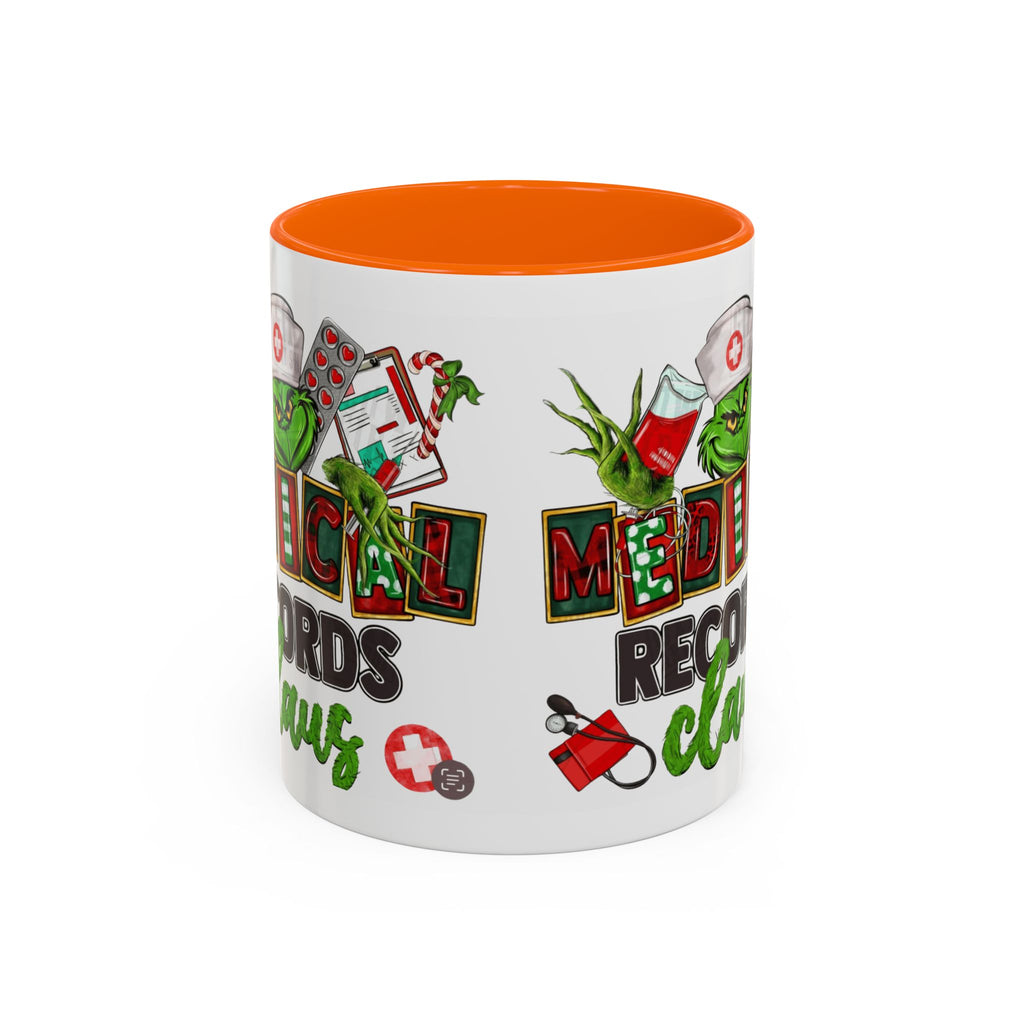 Medical Records Claus Coffee Mug — Funny Holiday Nurse & Medical Staff Gift (11/15oz) Medical Christmas Mug,