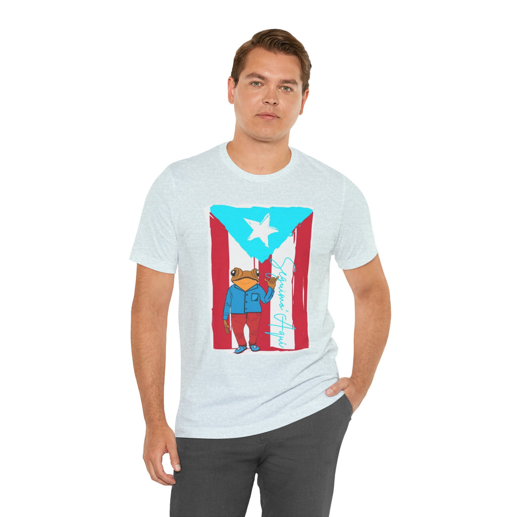 Puerto Rican Coqui Flag T‑Shirt  Boricua Pride Tee