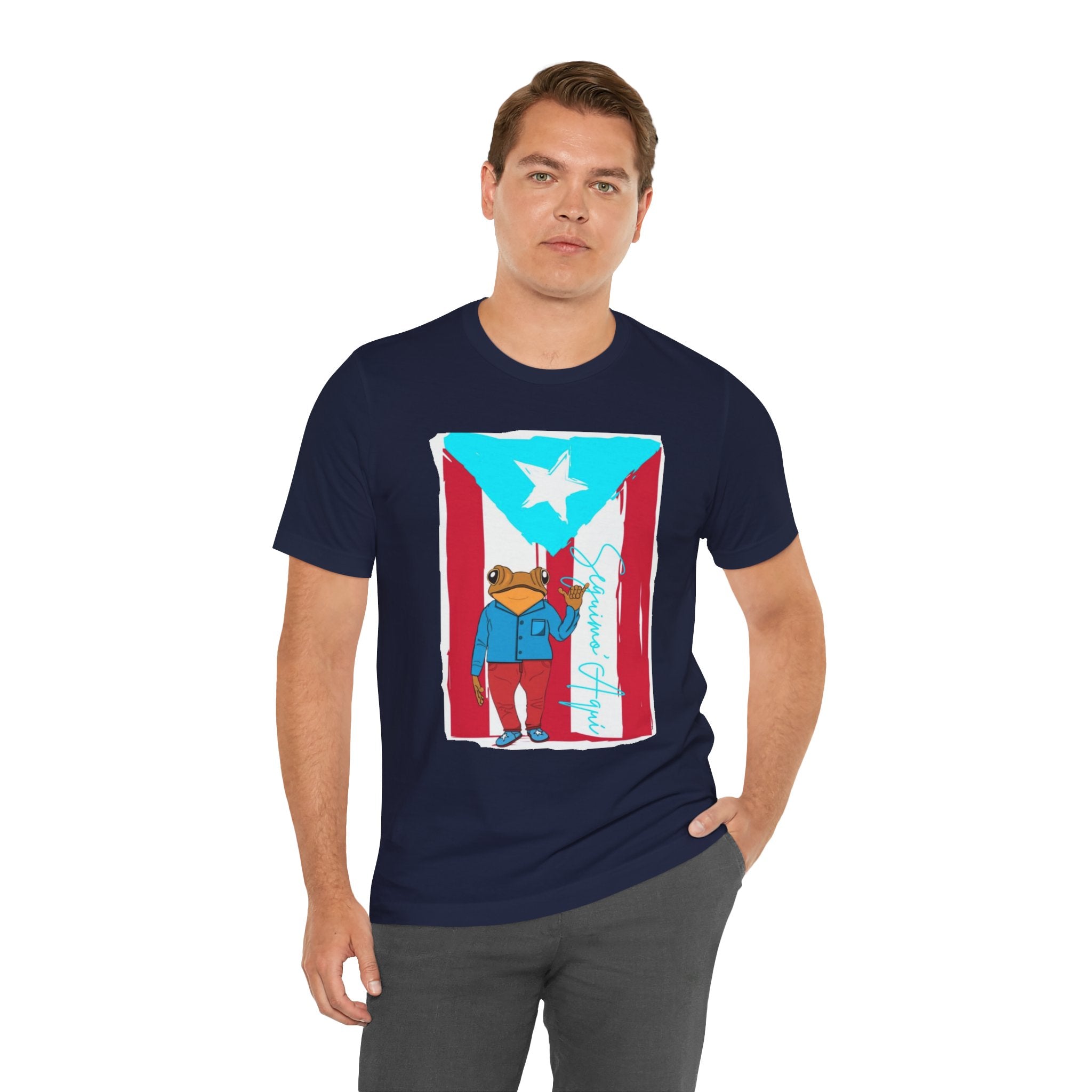 Puerto Rican Coqui Flag T‑Shirt  Boricua Pride Tee