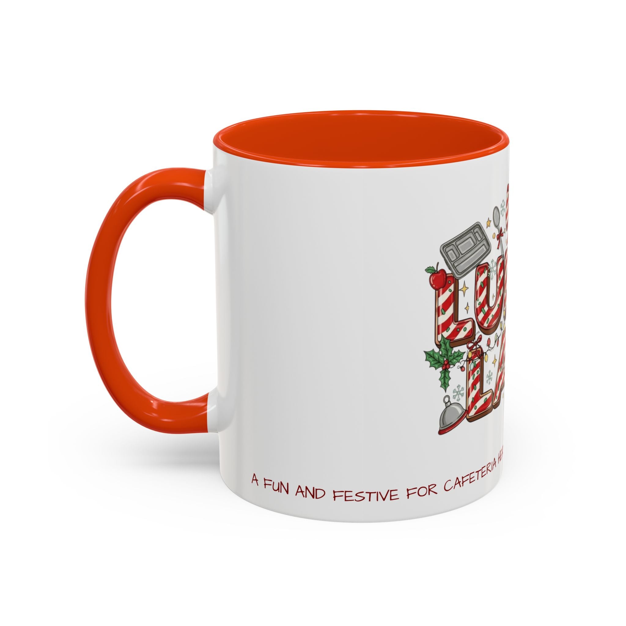 Lunch Lady Mug "Cafeteria Hero Who Feeds the Whole School With Love" | 11oz/15oz Gift  School Staff Christmas Mug Collection