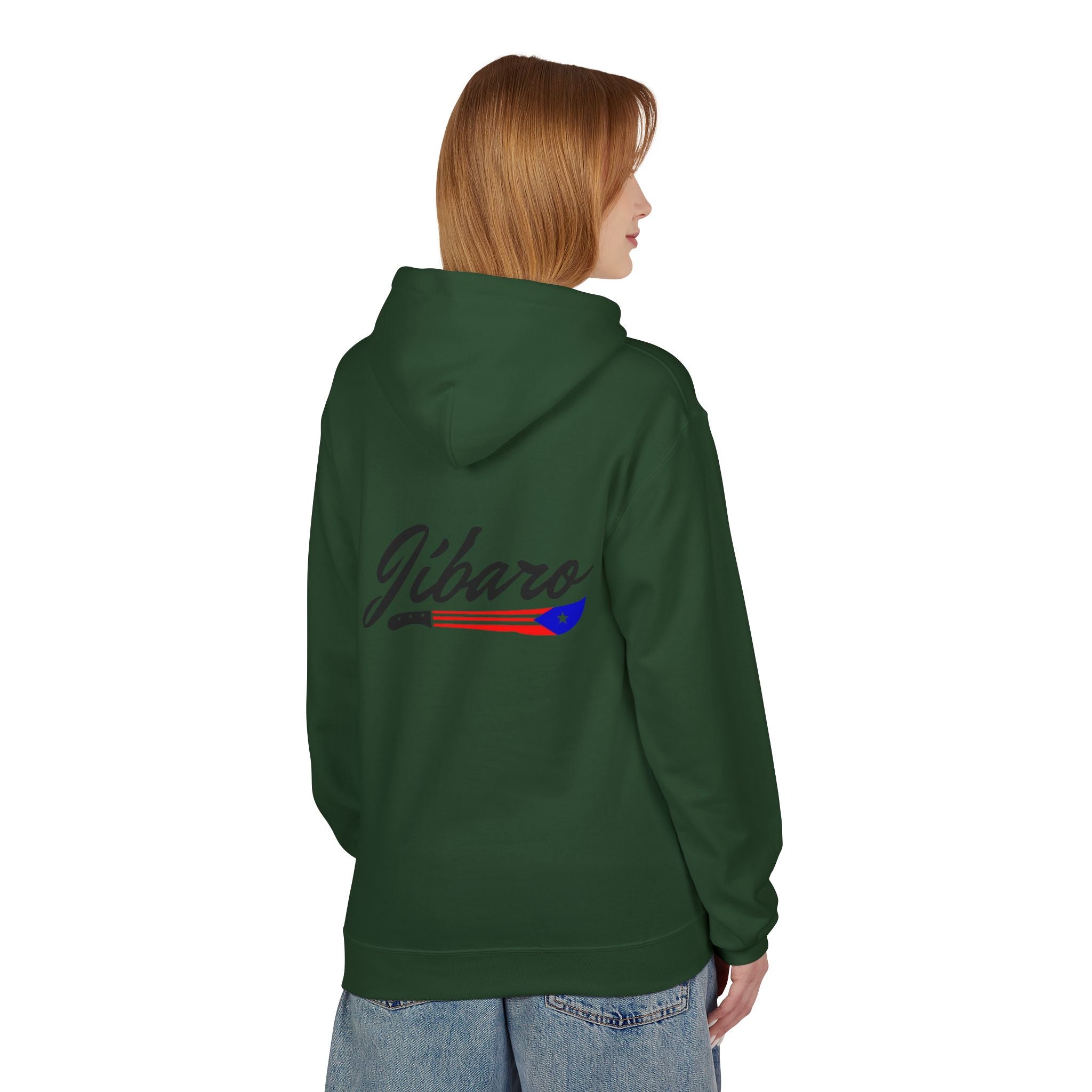 Gíbaro Hoodie  Puerto Rican Pride Pullover with Flag Machete Design