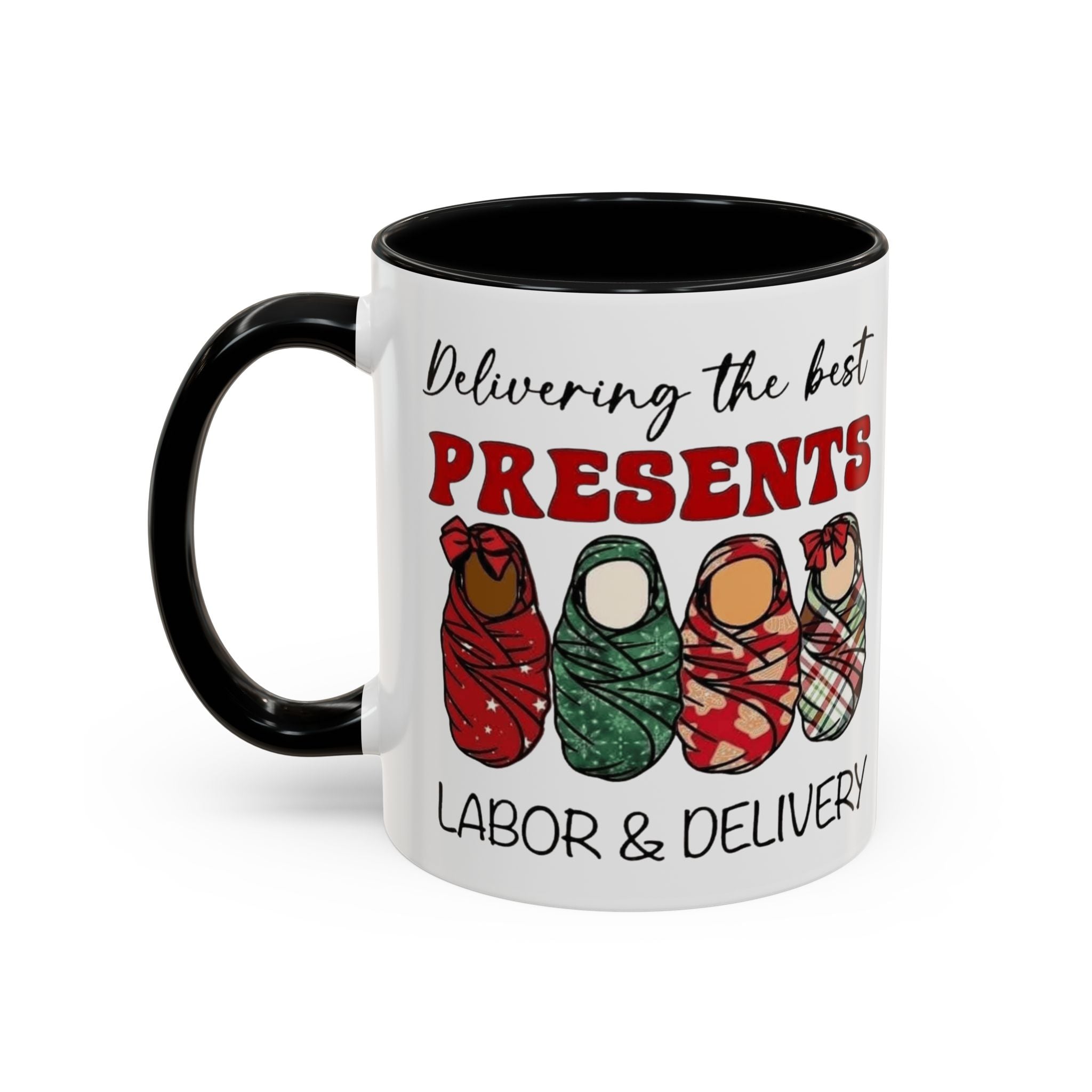 Christmas Presents Delivery Coffee Mug — "Delivering the Best Presents" Accent Mug Medical Christmas Mug,